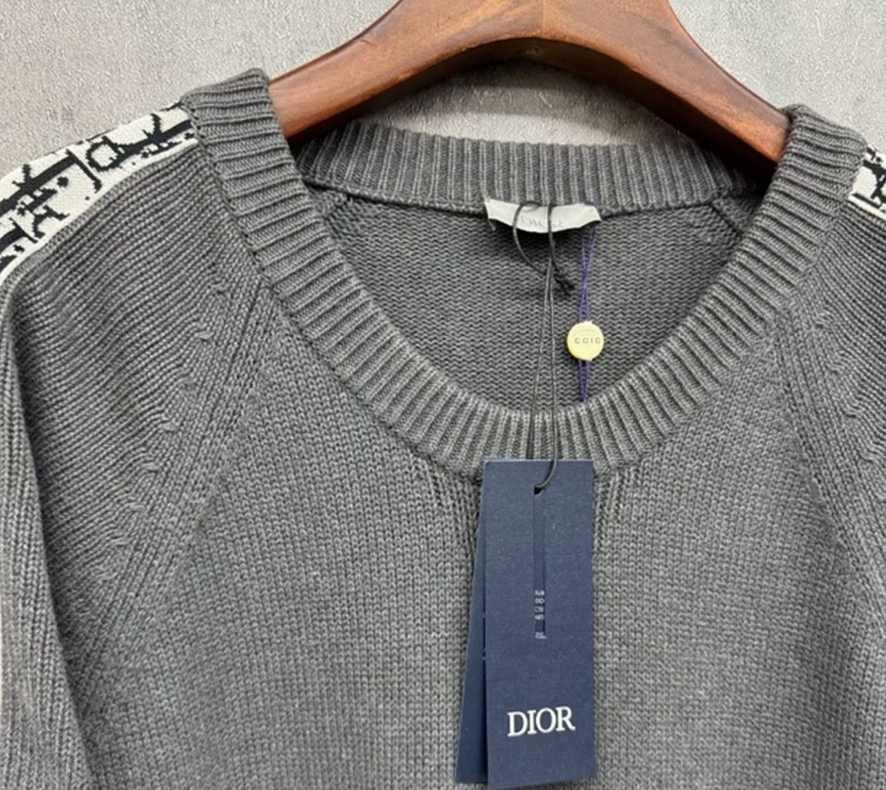 Dior Dior Oblique Tape Detail Knit Sweater L Size US L / EU 52-54 / 3 - 4 Thumbnail