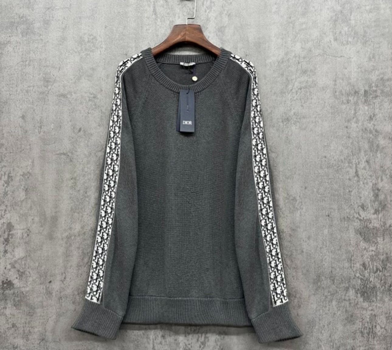 Dior Dior Oblique Tape Detail Knit Sweater L Size US L / EU 52-54 / 3 - 2 Thumbnail