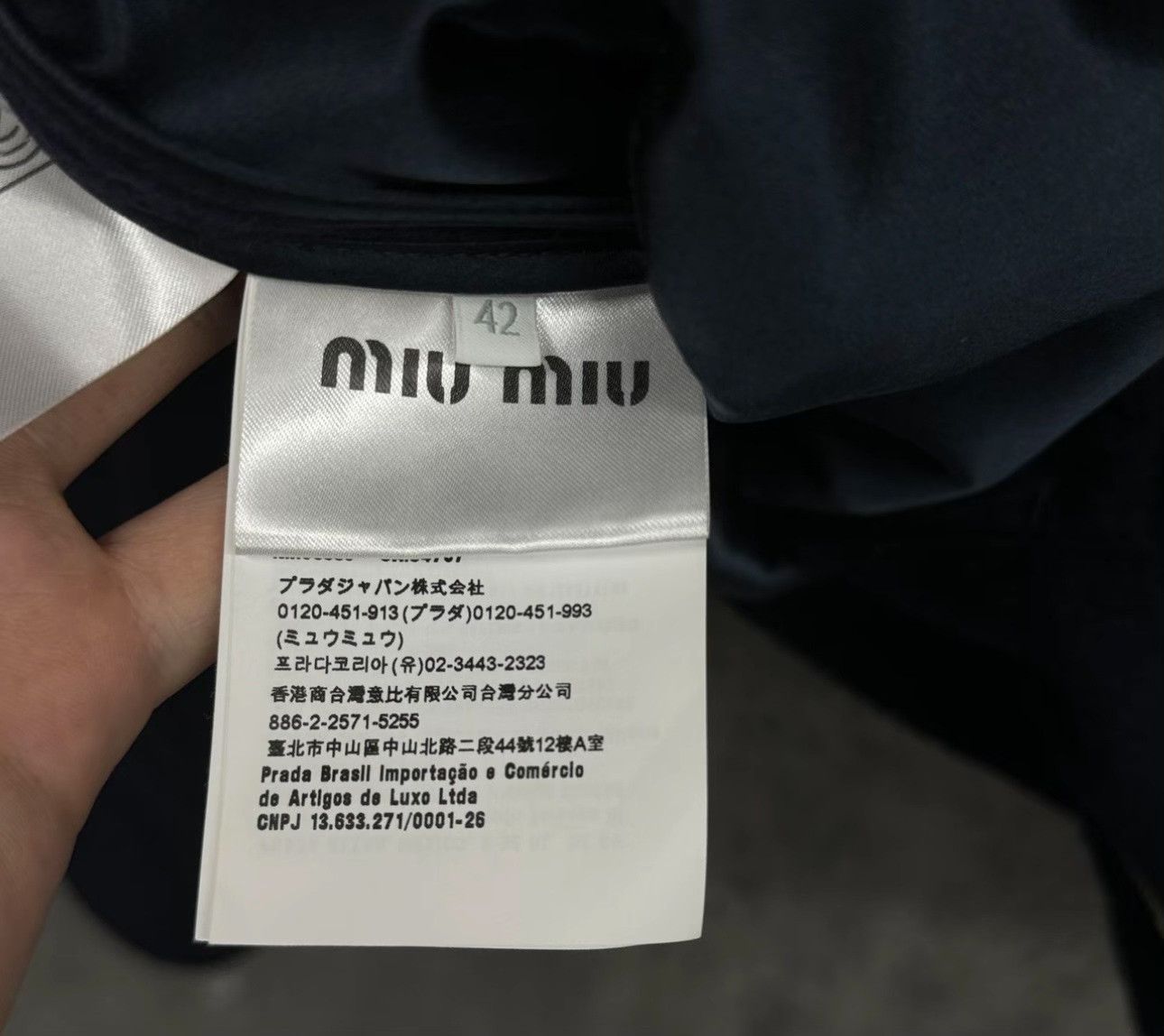 Miu Miu Miu Miu Logo Patch Wool Cashmere Zip Jacket Size 42 Size M / US 6-8 / IT 42-44 - 5 Thumbnail