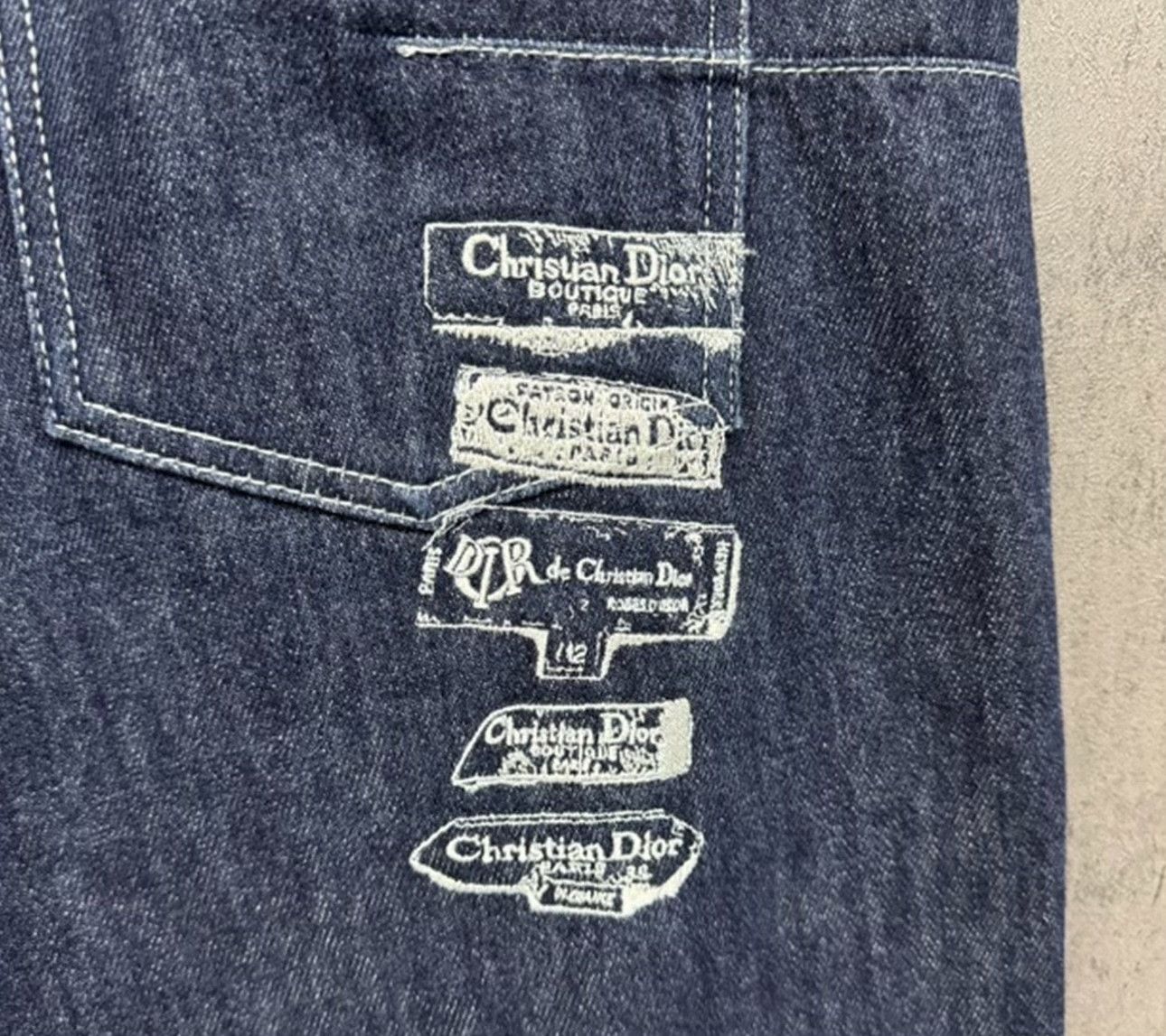 Dior Dior Embroidered Logo Denim Jeans 36 Size US 36 / EU 52 - 3 Thumbnail
