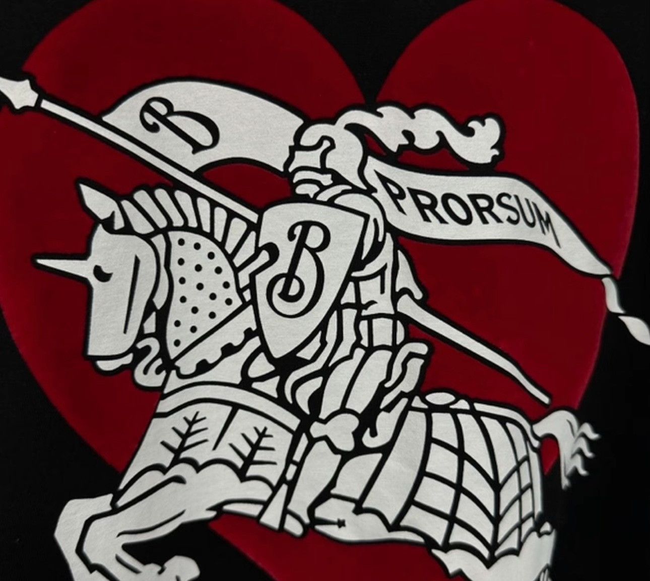 Burberry Burberry Heart Knight Logo T-Shirt Size M Size US M / EU 48-50 / 2 - 5 Thumbnail
