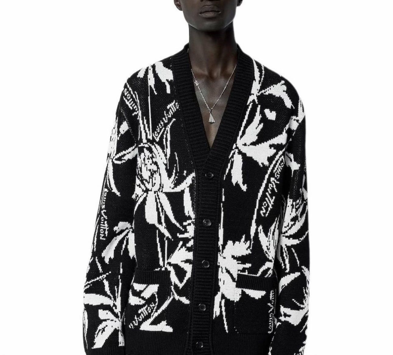 Louis Vuitton Louis Vuitton Monogram Jacquard Cardigan Size M Size US M / EU 48-50 / 2 - 2 Thumbnail