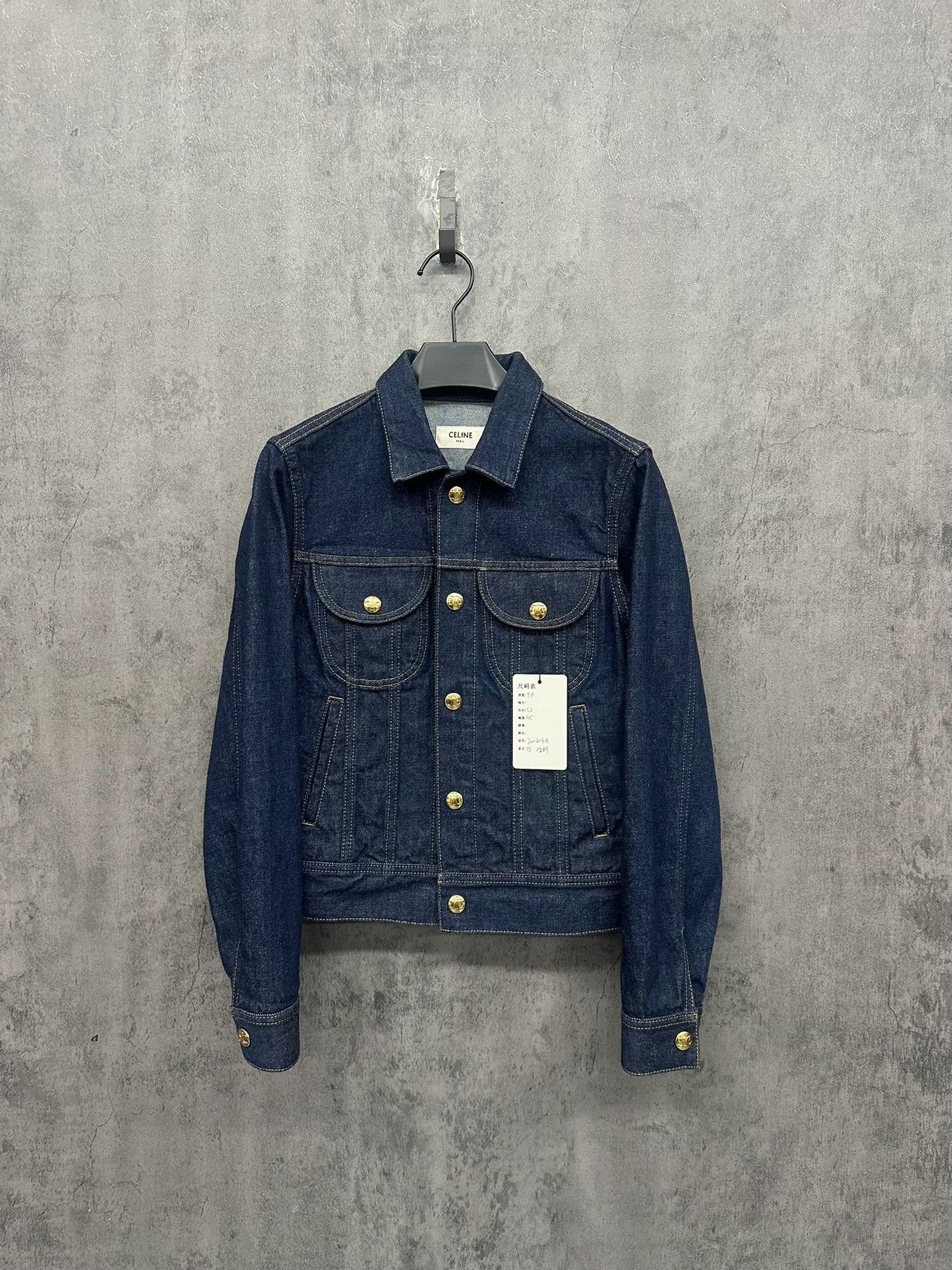 Celine Celine Gold Button Denim Jacket XS Size XS / US 0-2 / IT 36-38 - 2 Thumbnail
