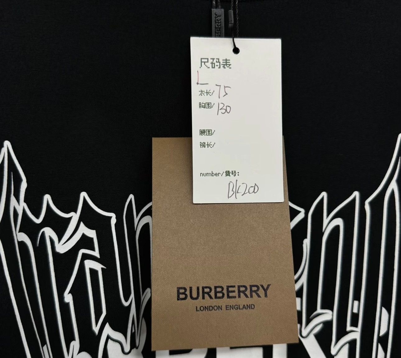Burberry Burberry Art Logo Long Sleeve T-Shirt Size L Size US L / EU 52-54 / 3 - 6 Thumbnail