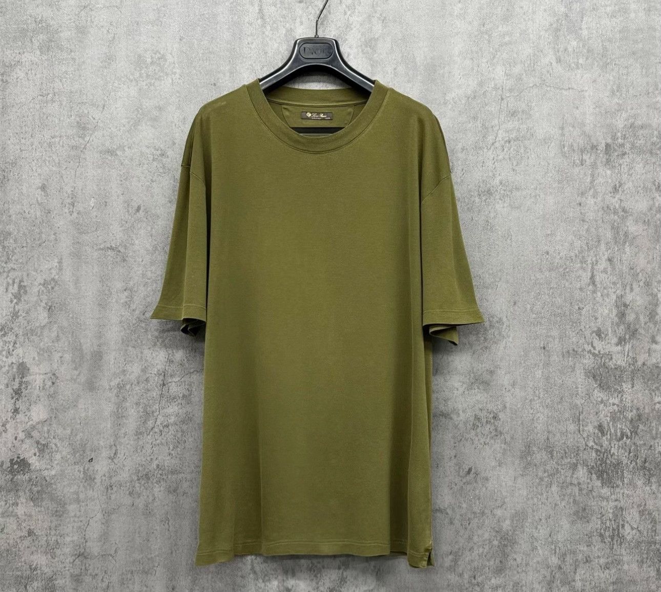 Loro Piana Loro Piana Logo Embroidered Cotton T-Shirt XXL Size US XXL / EU 58 / 5 - 2 Thumbnail
