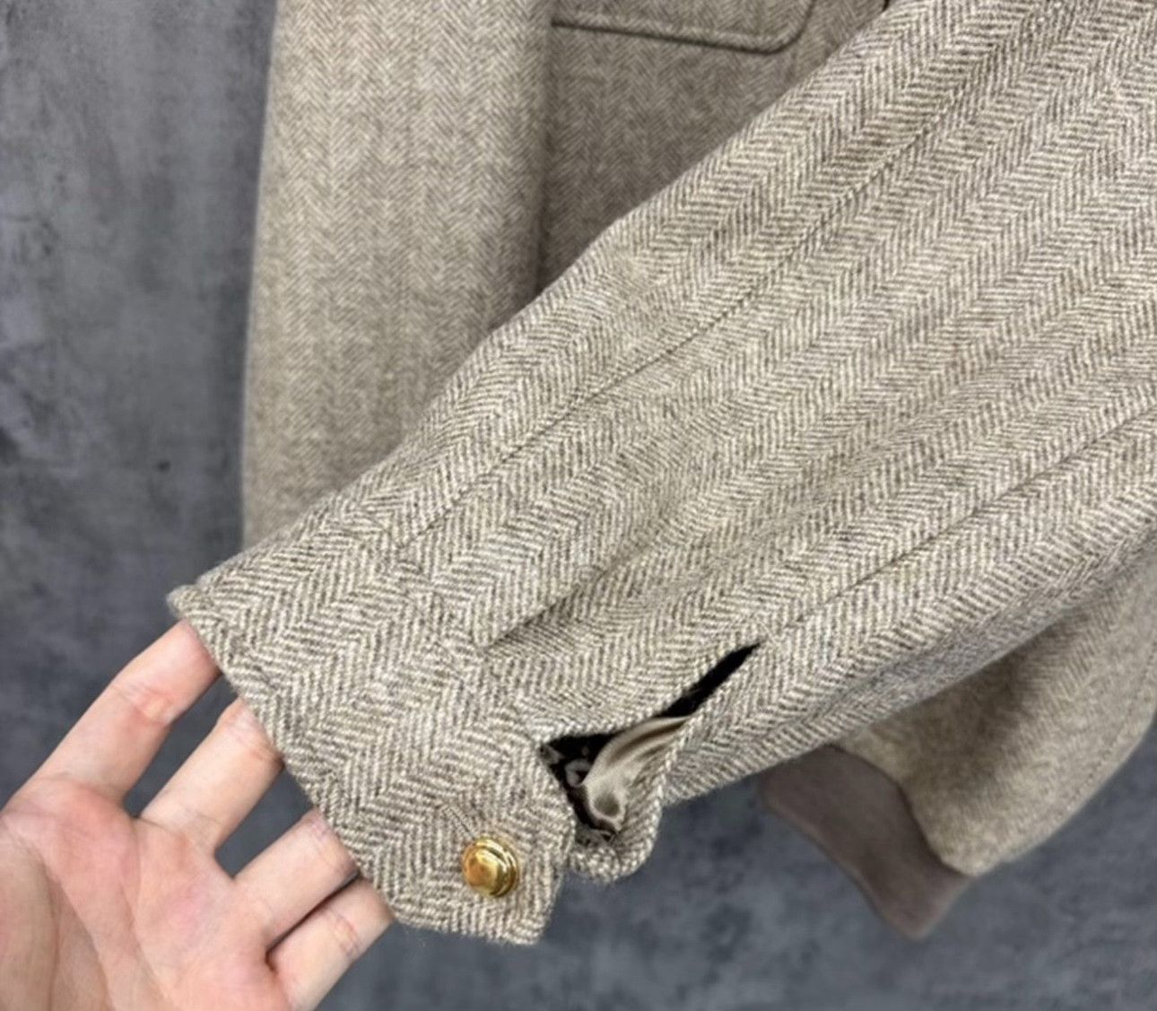 Miu Miu Miu Miu Herringbone Wool Logo Zip Jacket Size M Size US M / EU 48-50 / 2 - 5 Thumbnail
