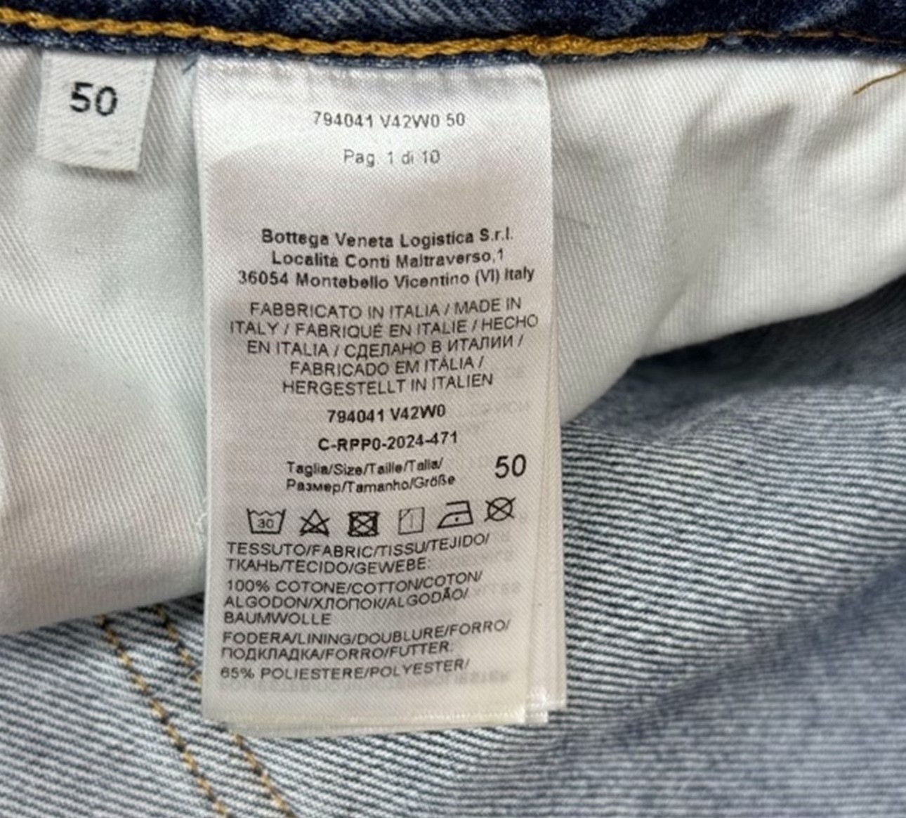 Bottega Veneta Bottega Veneta Straight Leg Jeans 34 Size US 34 / EU 50 - 5 Thumbnail