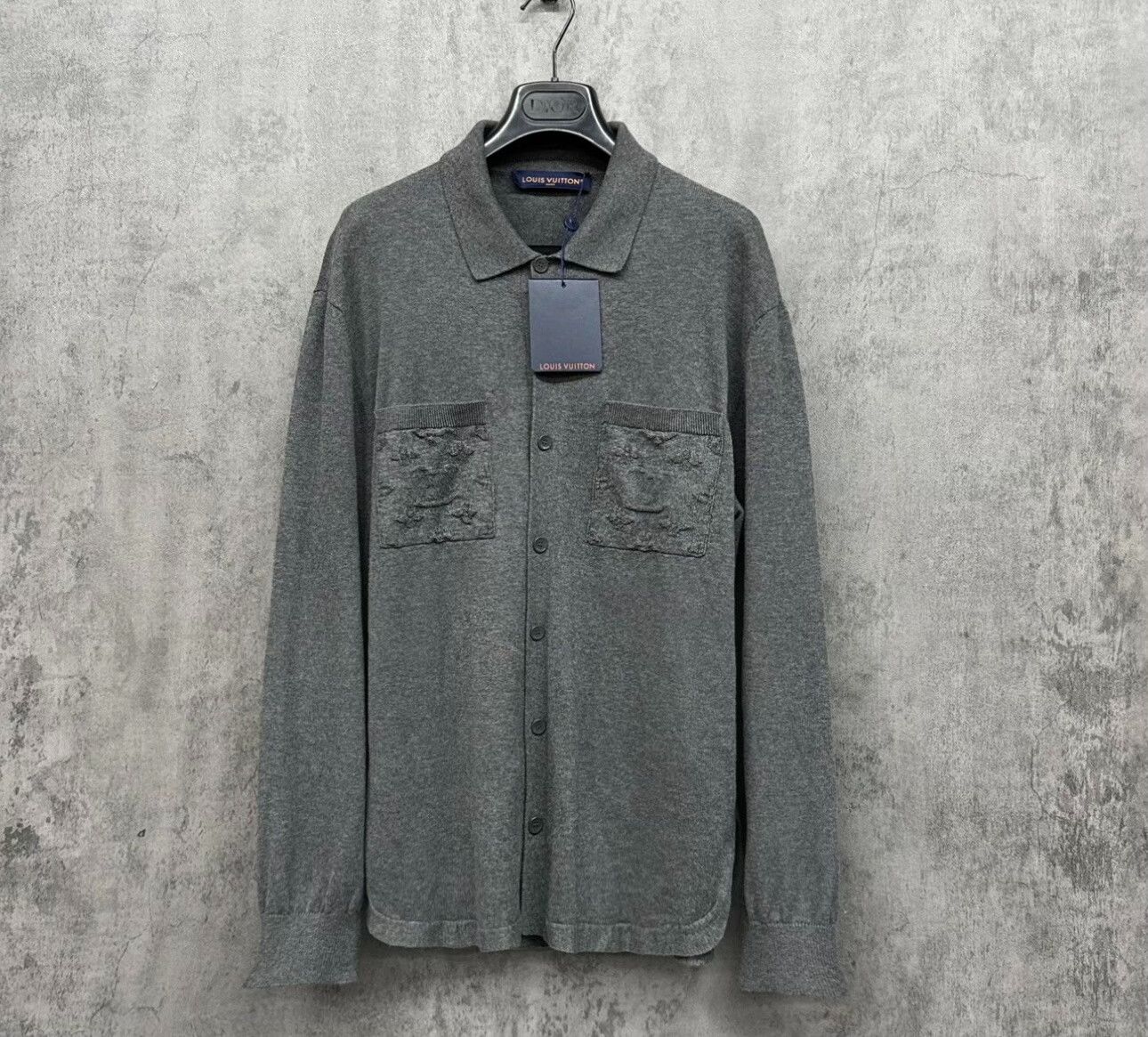 Louis Vuitton Louis Vuitton Monogram Embroidered Knit Shirt Jacket S Size US S / EU 44-46 / 1 - 2 Thumbnail
