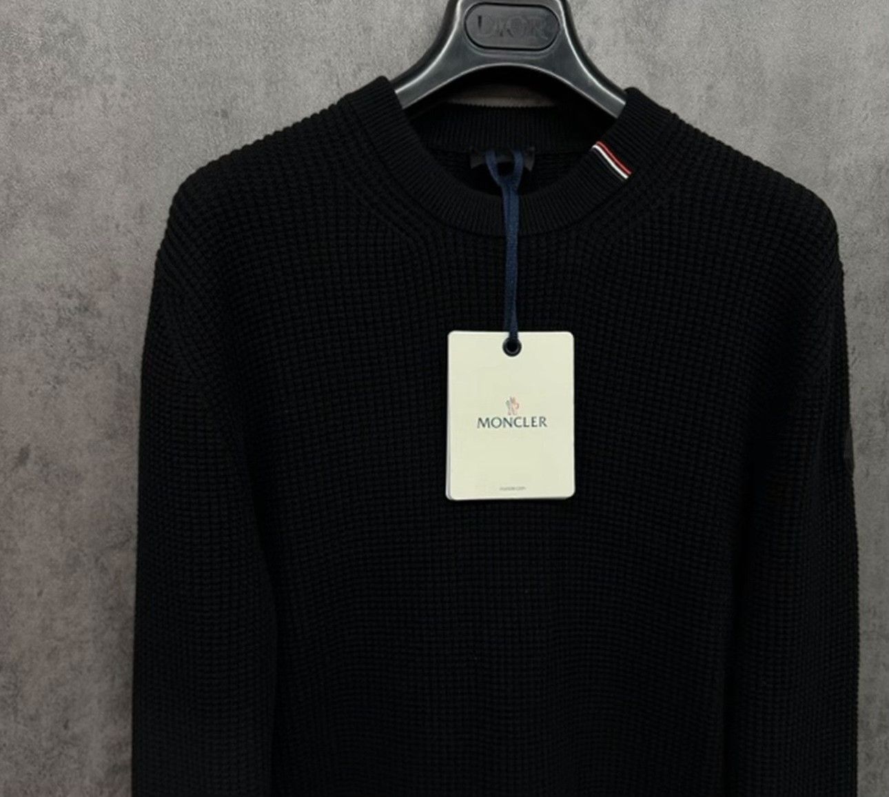 Moncler Moncler Waffle Knit Sweater Size L Size US L / EU 52-54 / 3 - 4 Thumbnail