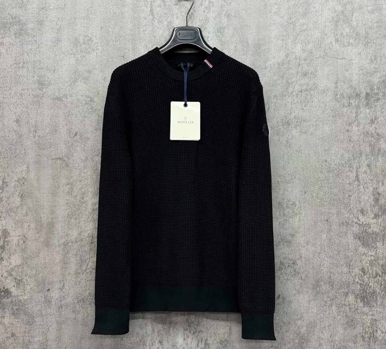 Moncler Moncler Waffle Knit Sweater Size L Size US L / EU 52-54 / 3 - 2 Thumbnail
