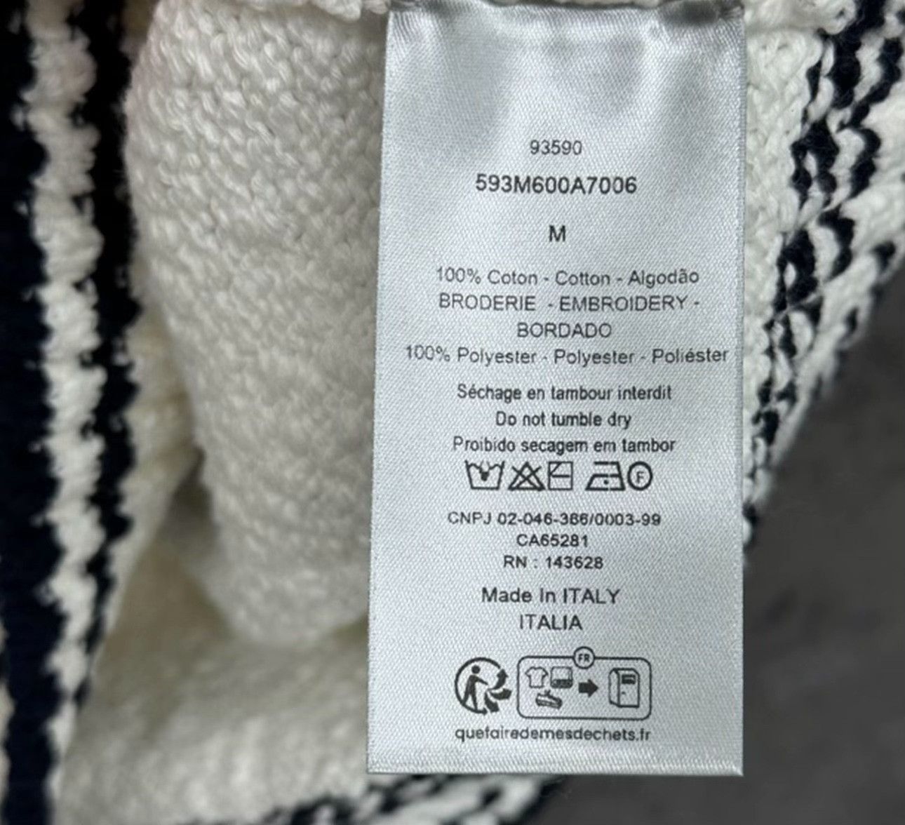 Dior Dior Diamond Logo Knit Sweater Vest Size M Size US M / EU 48-50 / 2 - 5 Thumbnail