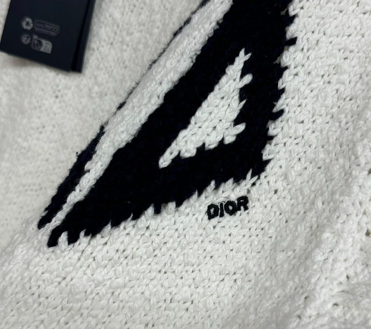 Dior Dior Diamond Logo Knit Sweater Vest Size M Size US M / EU 48-50 / 2 - 4 Thumbnail