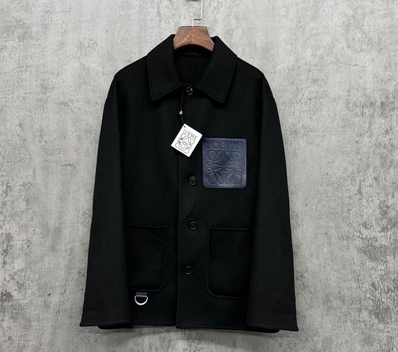 Loewe Loewe Leather Patch Wool Cashmere Jacket Size 44 Size US S / EU 44-46 / 1 - 2 Thumbnail