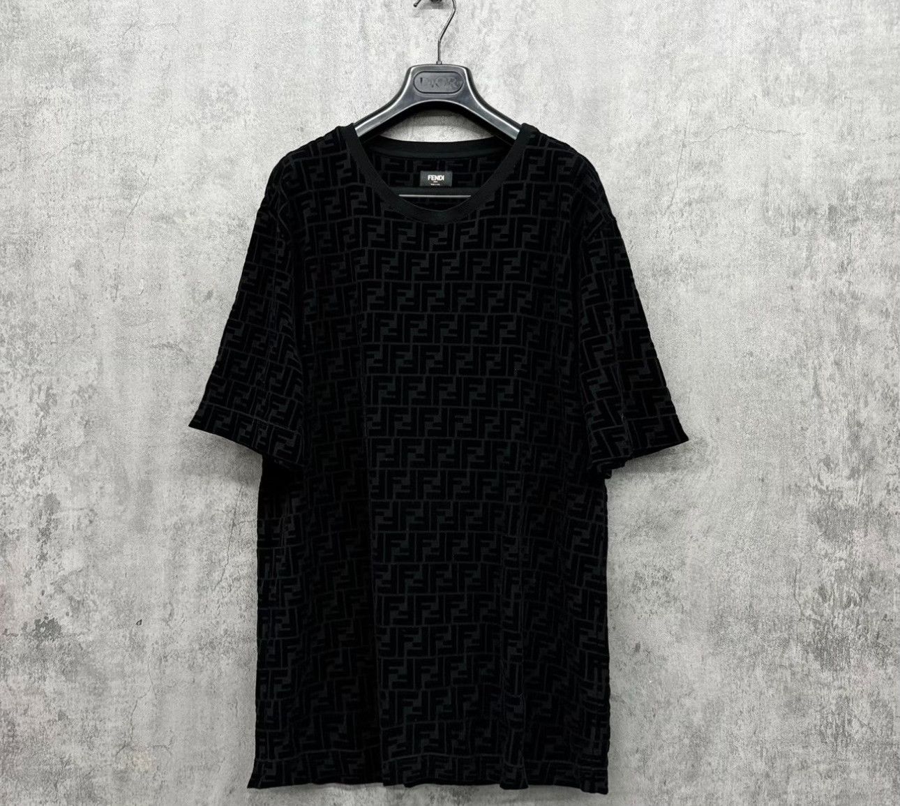 Fendi Fendi Zucca Print Flocked T-Shirt XXL Size US XXL / EU 58 / 5 - 2 Thumbnail