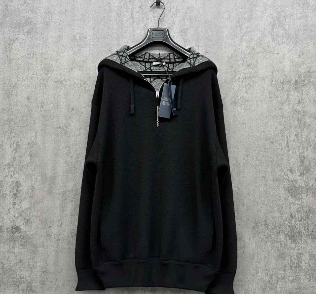 Dior Dior Cashmere Half-Zip Hoodie Size L Size US L / EU 52-54 / 3 - 2 Thumbnail