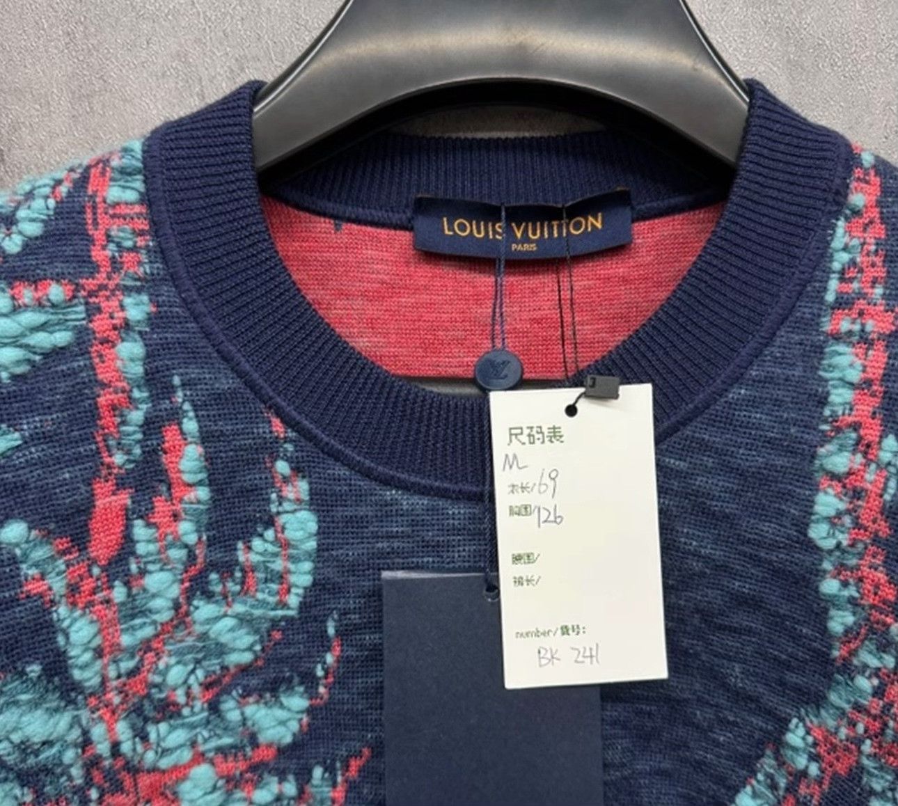 Louis Vuitton Louis Vuitton Floral Palm Embroidered Knit Sweater M Size US M / EU 48-50 / 2 - 6 Thumbnail