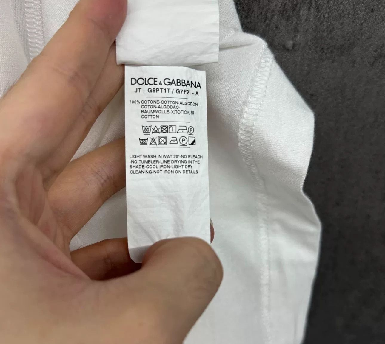 Dolce & Gabbana Dolce & Gabbana Logo Patch T-Shirt 56 Size US XL / EU 56 / 4 - 4 Thumbnail
