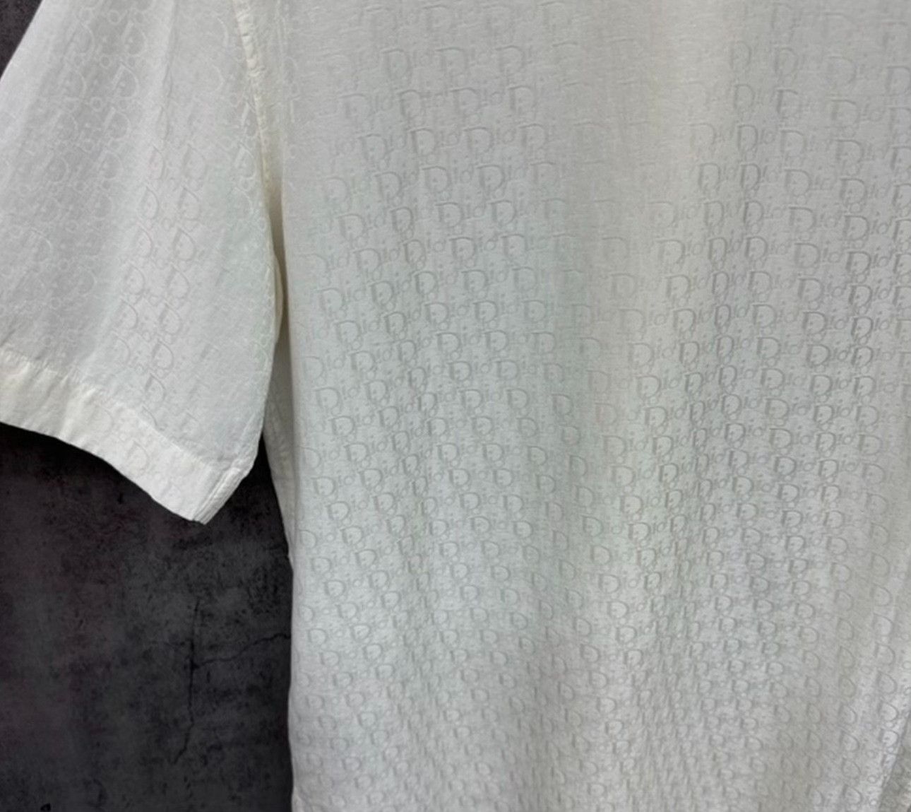 Dior Dior Oblique Silk Short Sleeve Shirt Size S Size US S / EU 44-46 / 1 - 4 Thumbnail