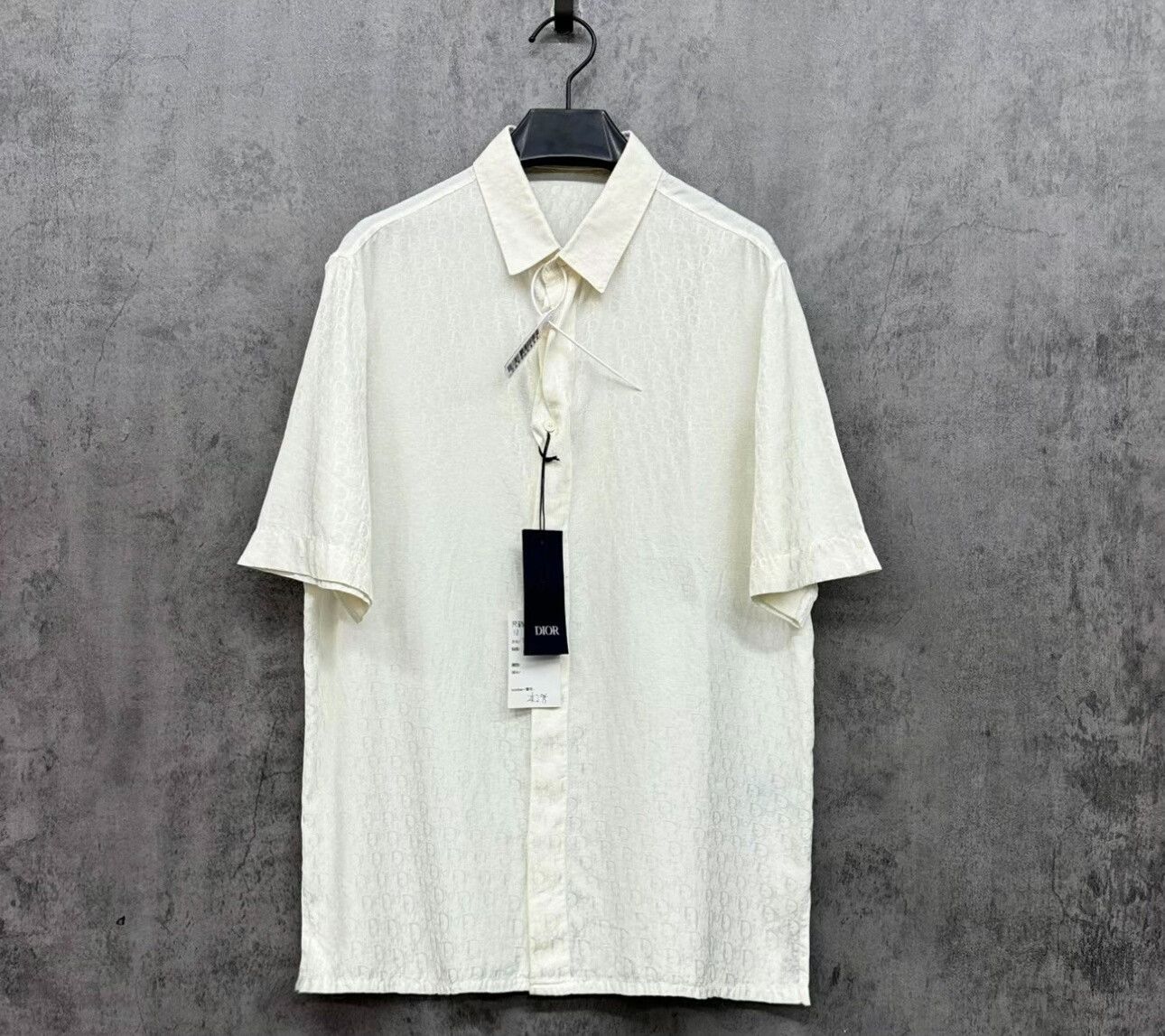 Dior Dior Oblique Silk Short Sleeve Shirt Size S Size US S / EU 44-46 / 1 - 2 Thumbnail