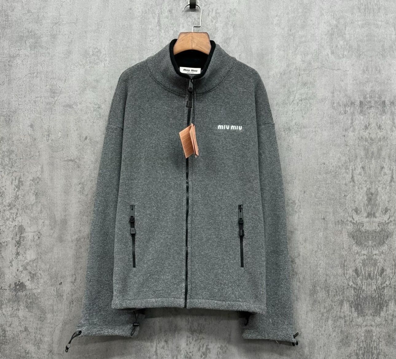 Miu Miu Miu Miu Embroidered Logo Fleece Jacket S Size US S / EU 44-46 / 1 - 2 Thumbnail