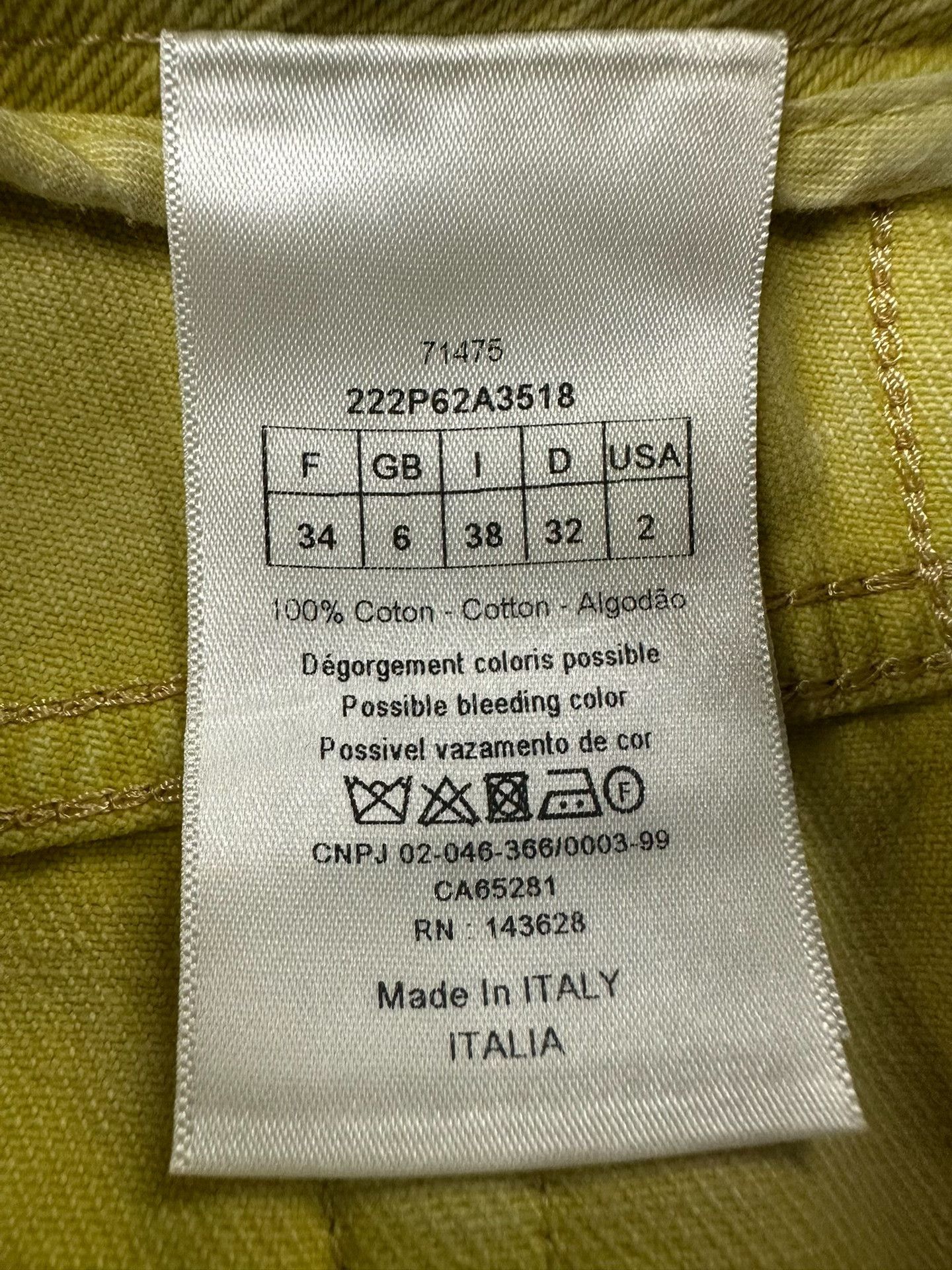 Dior Dior Belted Yellow Denim Shorts FR 34 Size 25" / US 0 / IT 36 - 5 Thumbnail