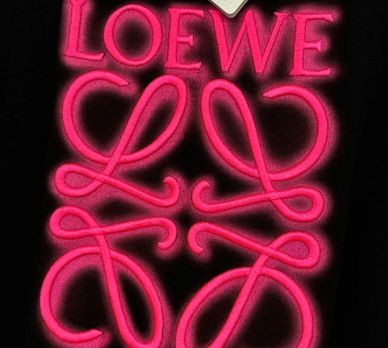 Loewe Loewe Pink Neon Anagram Logo T-Shirt Size L Size US L / EU 52-54 / 3 - 3 Thumbnail