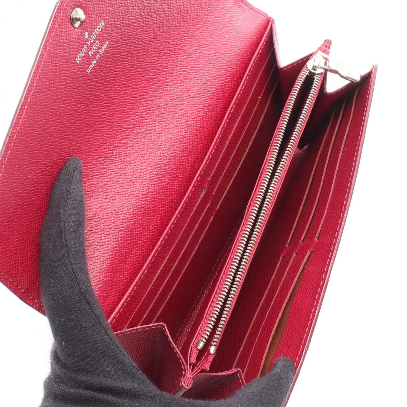 Louis Vuitton Louis Vuitton Louis Vuitton Portefeuille Sarah Epi Long Wallet Leather Long Wallet M60580 DUTY FREE for USA Size ONE SIZE - 3 Thumbnail