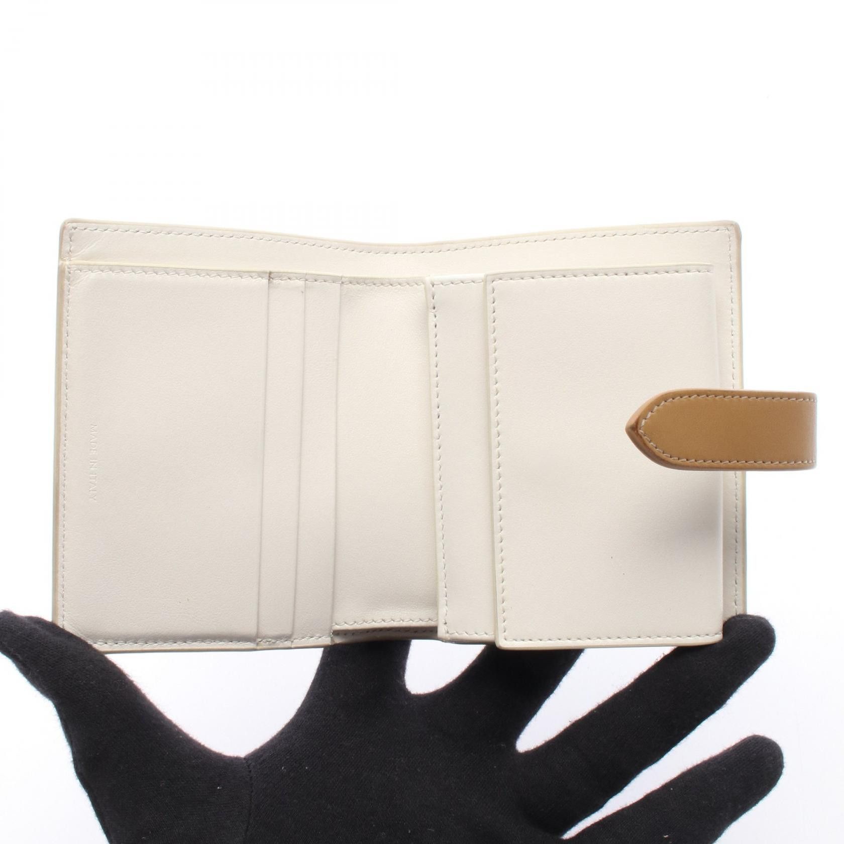 Celine Celine Celine Small Strap Wallet bifold wallet Leather Short Wallet 10H263BRU DUTY FREE for USA Size ONE SIZE - 3 Thumbnail