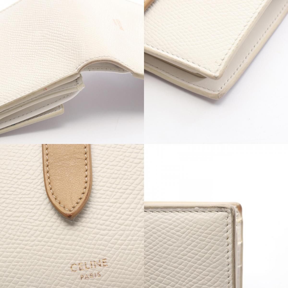 Celine Celine Celine Small Strap Wallet bifold wallet Leather Short Wallet 10H263BRU DUTY FREE for USA Size ONE SIZE - 10 Thumbnail