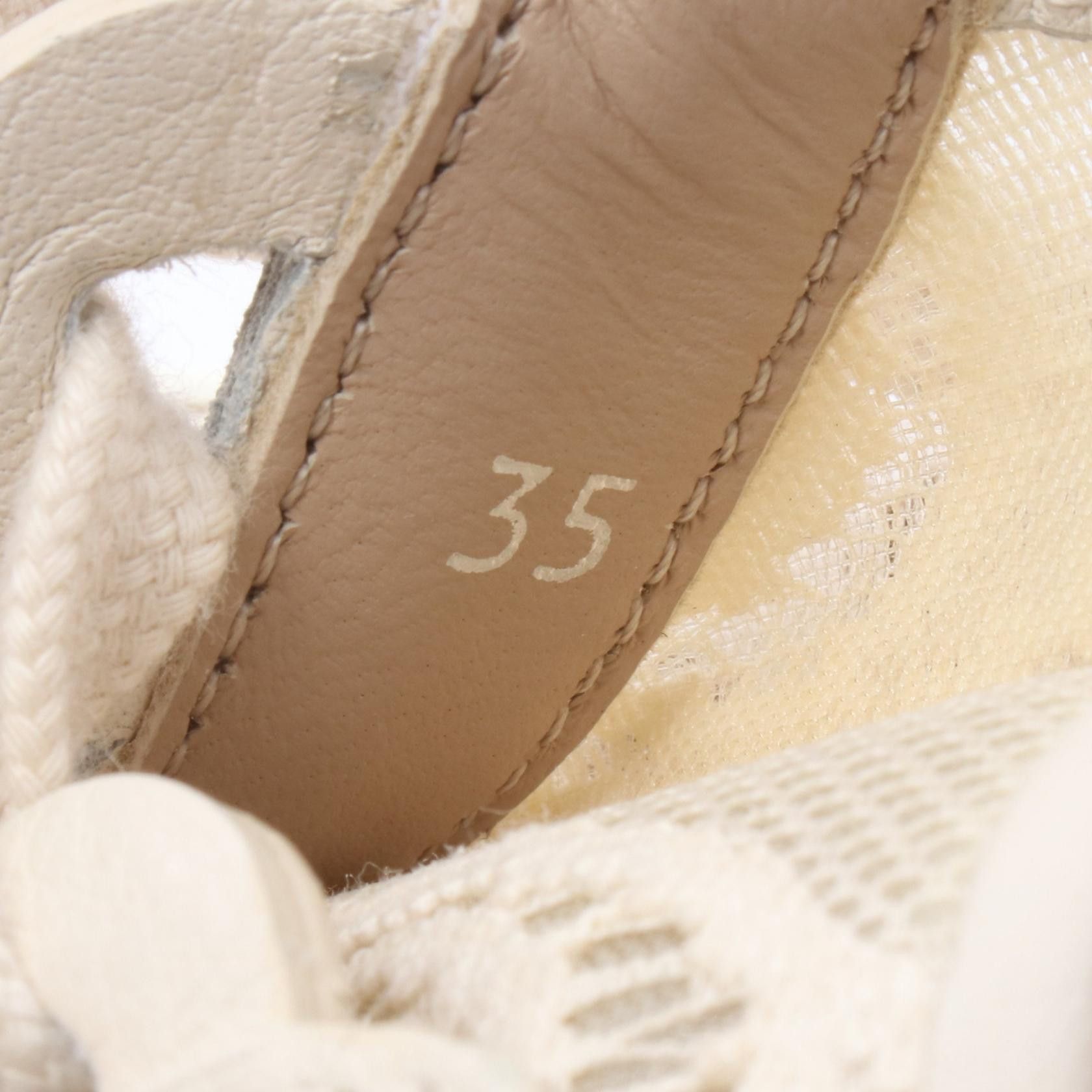 Chloe Chloe Chloe Lauren Leather Fabric Sneakers Leather Shoes DUTY FREE for USA Size ONE SIZE - 7 Thumbnail