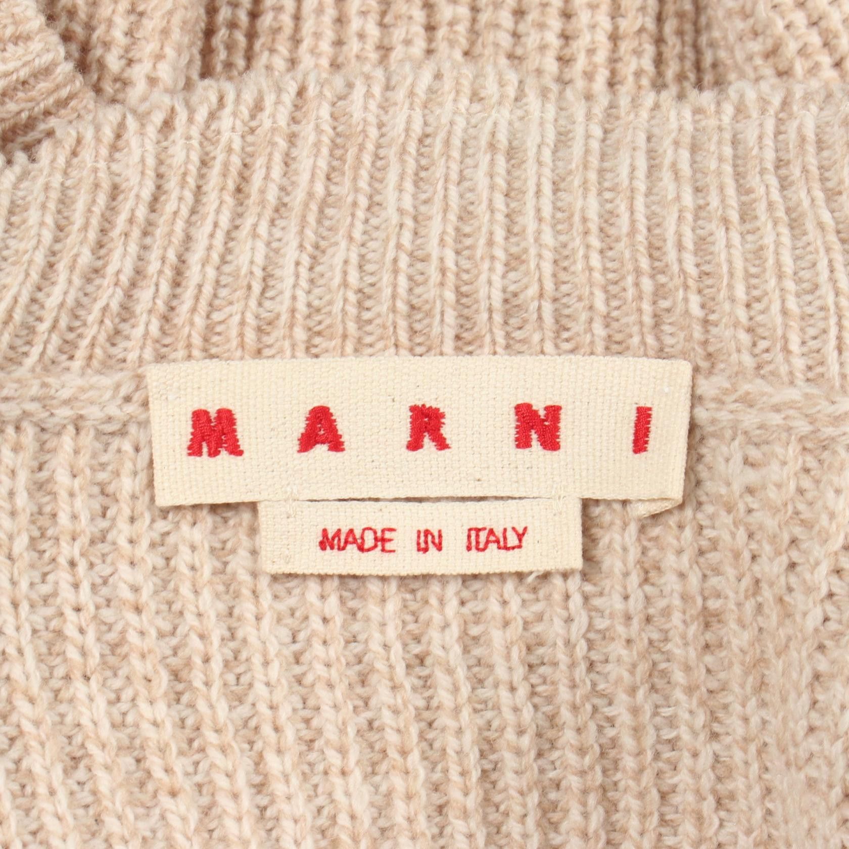 Marni Marni Marni Wool High Neck Knit Top Textile Tops DVMD0201Q0 DUTY FREE for USA Size ONE SIZE - 3 Thumbnail