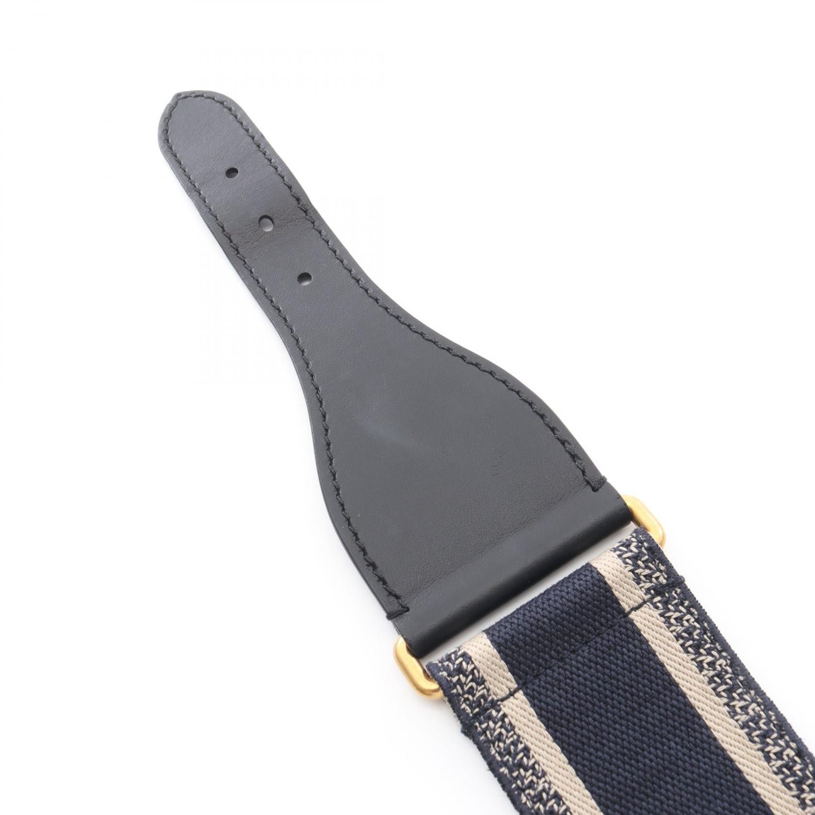 Dior Dior Dior Embroidery Canvas Leather Belt Leather Belt DUTY FREE for USA Size ONE SIZE - 4 Thumbnail