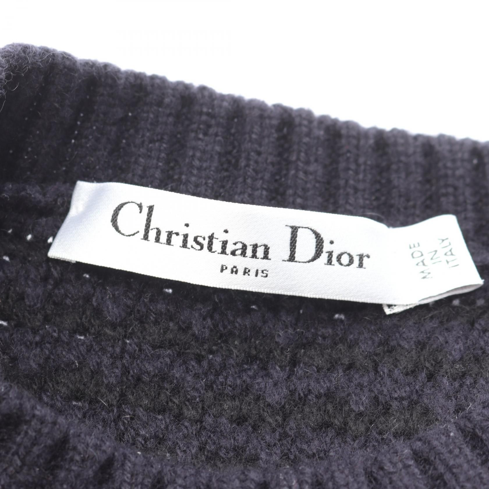Dior Dior Christian Dior Cashmere Knit Textile Tops 844S48AM012 DUTY FREE for USA Size ONE SIZE - 3 Thumbnail