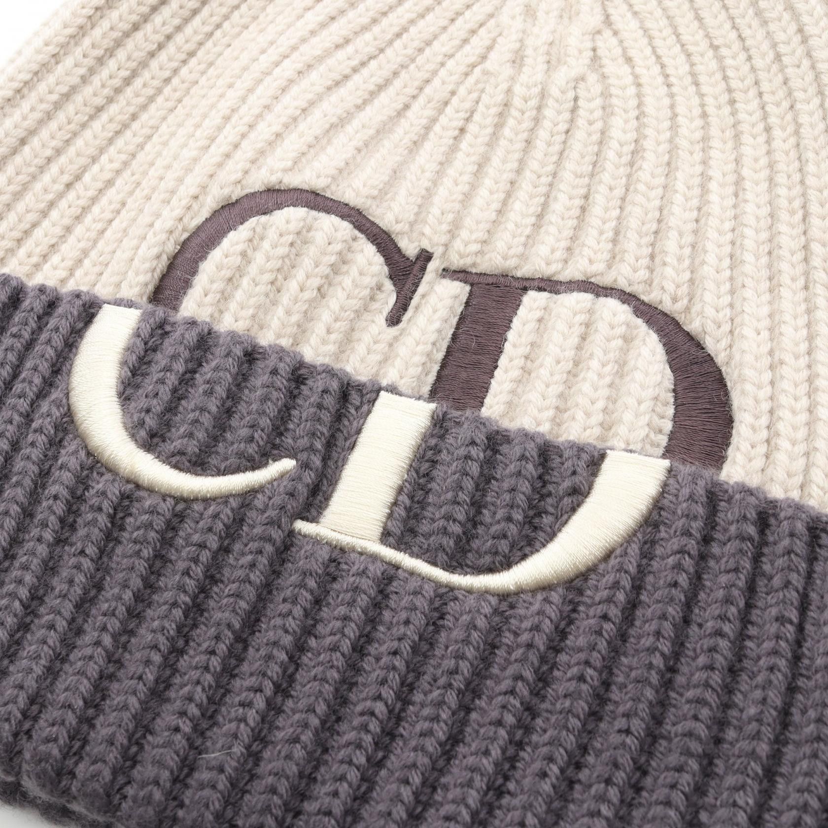 Dior Dior Dior Wool Knit Cap Textile Hats DUTY FREE for USA Size ONE SIZE - 6 Thumbnail