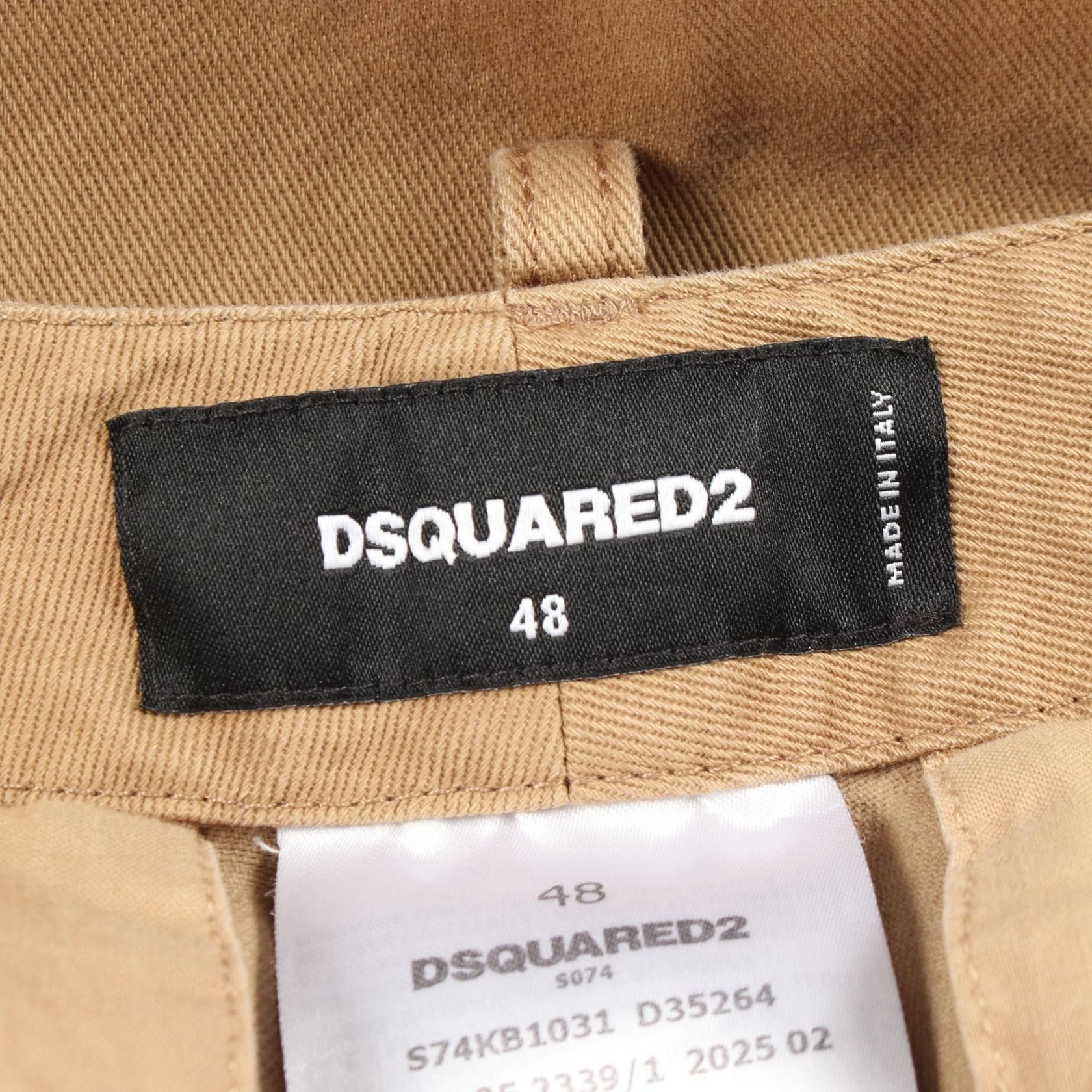 Dsquared2 Dsquared2 DSQUARED2 Cotton Cargo Pants Textile Bottoms DUTY FREE for USA Size ONE SIZE - 3 Thumbnail