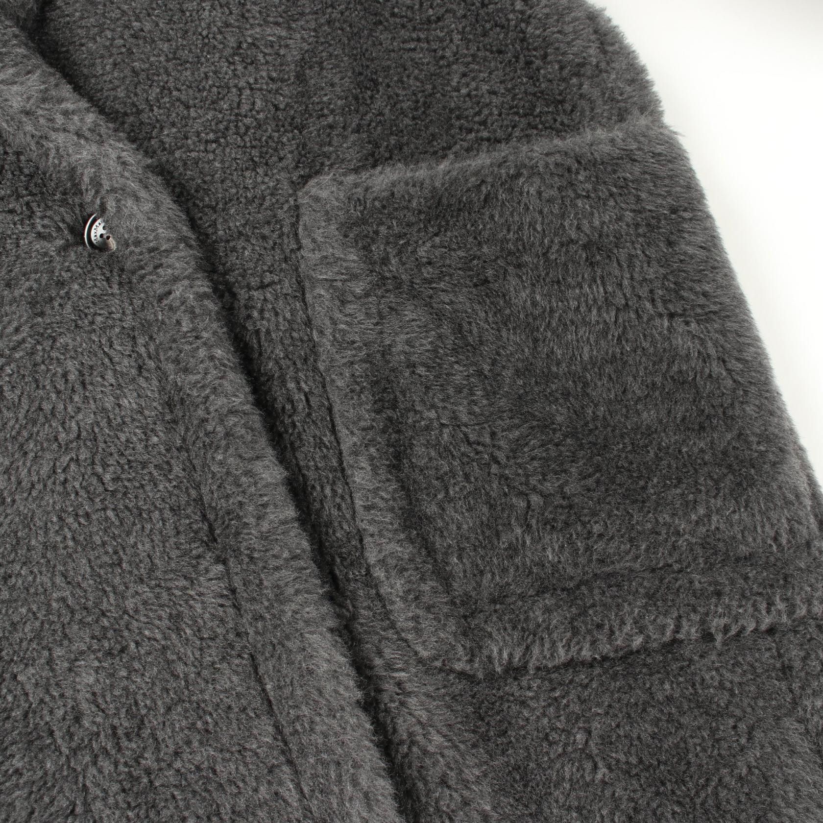 Max Mara Max Mara Max Mara Cadiac Teddy Bear Wool Alpaca Coat Textile Outerwear 24210163136 DUTY FREE for USA Size ONE SIZE - 7 Thumbnail