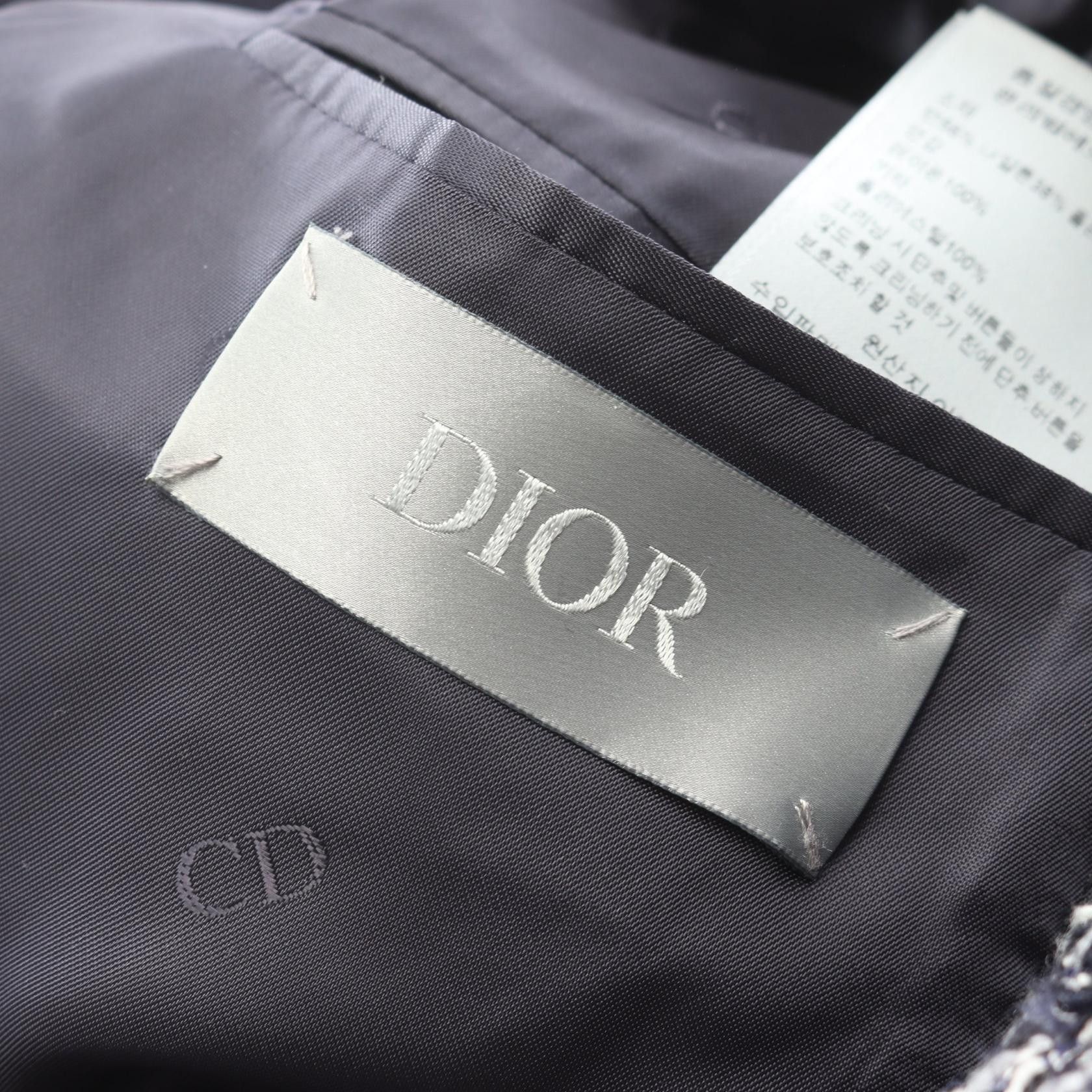 Dior Dior Dior Cannage Wool Blend Tweed Jacket Textile Outerwear 483C253C6118 DUTY FREE for USA Size ONE SIZE - 3 Thumbnail