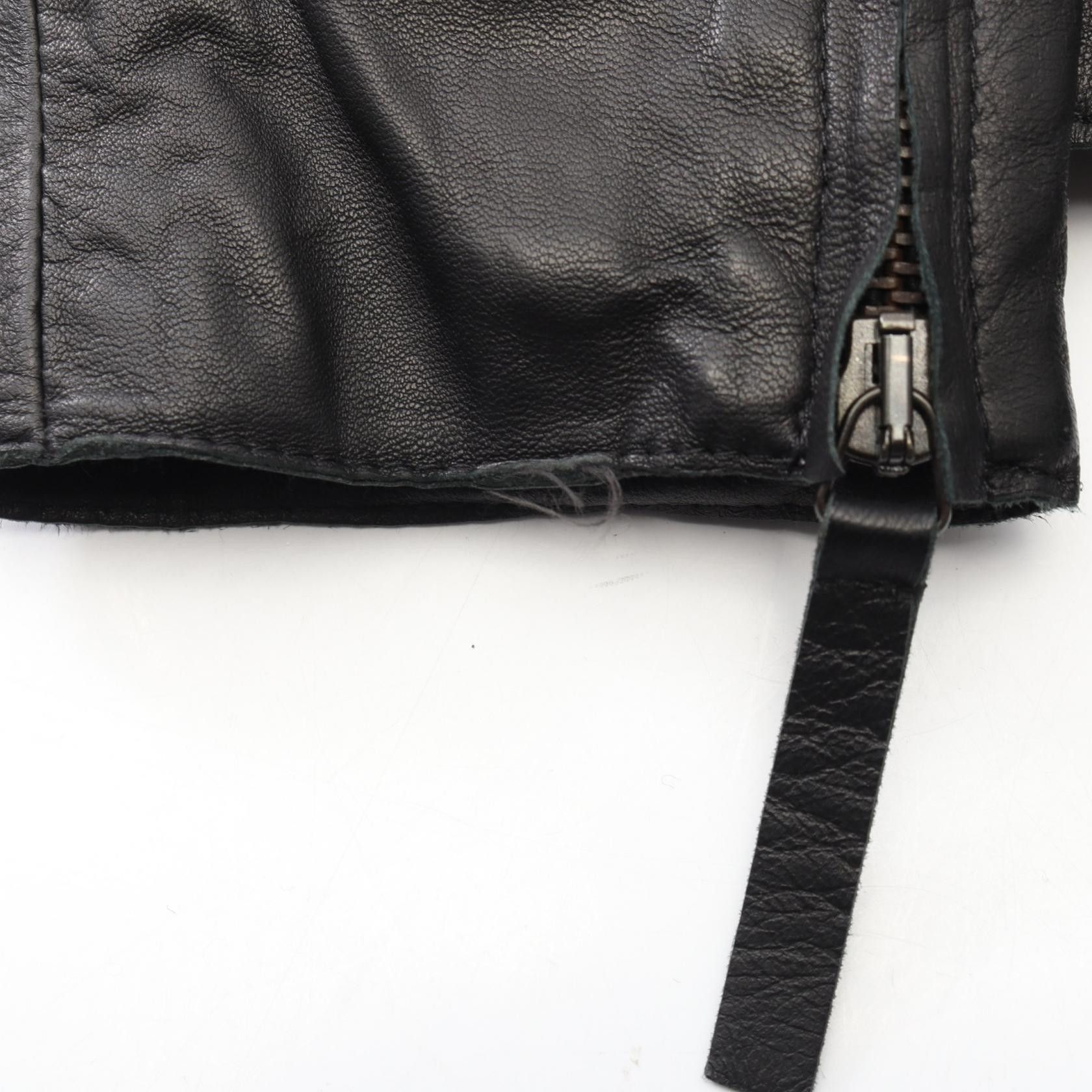 Emporio Armani Emporio Armani Emporio Armani Leather Knit Blouson Leather Outerwear DUTY FREE for USA Size ONE SIZE - 9 Thumbnail