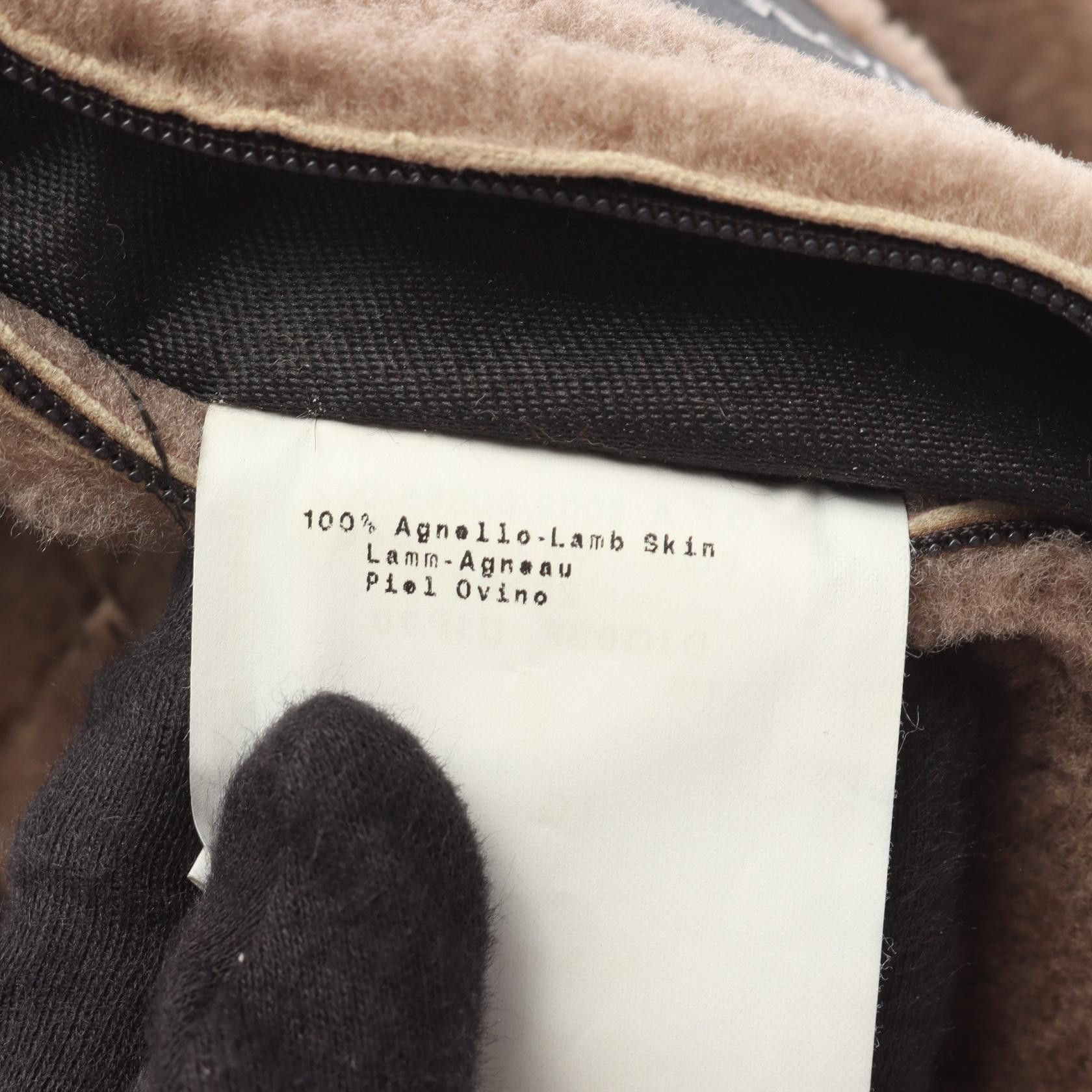 Emporio Armani Emporio Armani Emporio Armani Shearling Jacket Leather Outerwear DUTY FREE for USA Size ONE SIZE - 5 Thumbnail
