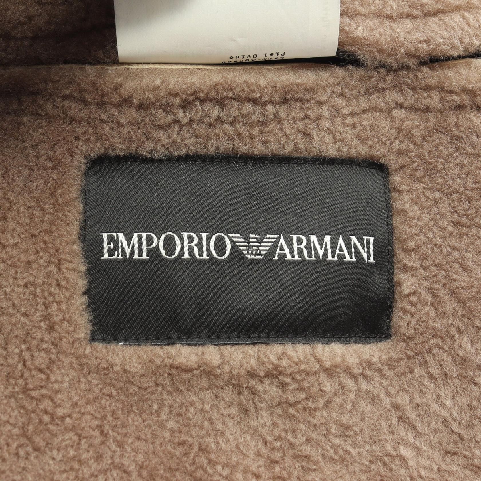 Emporio Armani Emporio Armani Emporio Armani Shearling Jacket Leather Outerwear DUTY FREE for USA Size ONE SIZE - 3 Thumbnail