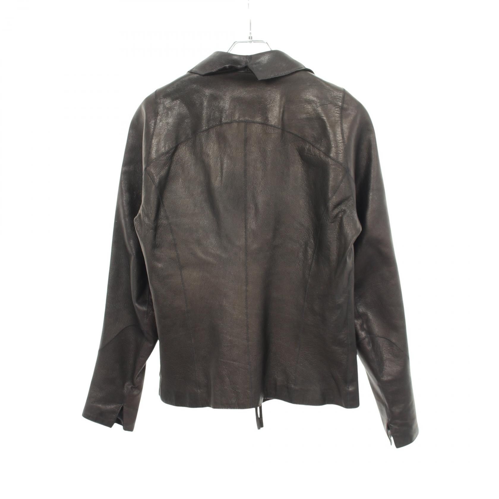 Emporio Armani Emporio Armani Emporio Armani Leather Jacket Leather Outerwear DUTY FREE for USA Size ONE SIZE - 2 Thumbnail