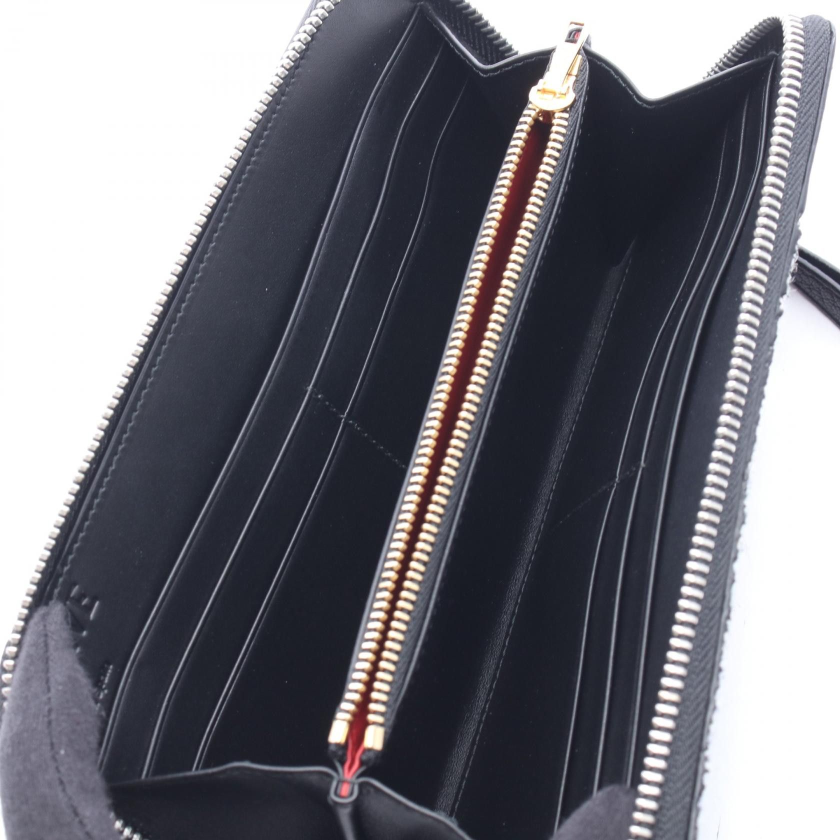 Loewe Loewe Loewe Puzzle Around Wallet Leather Fabric Long Zipper Wallet Leather Long Wallet DUTY FREE for USA Size ONE SIZE - 3 Thumbnail