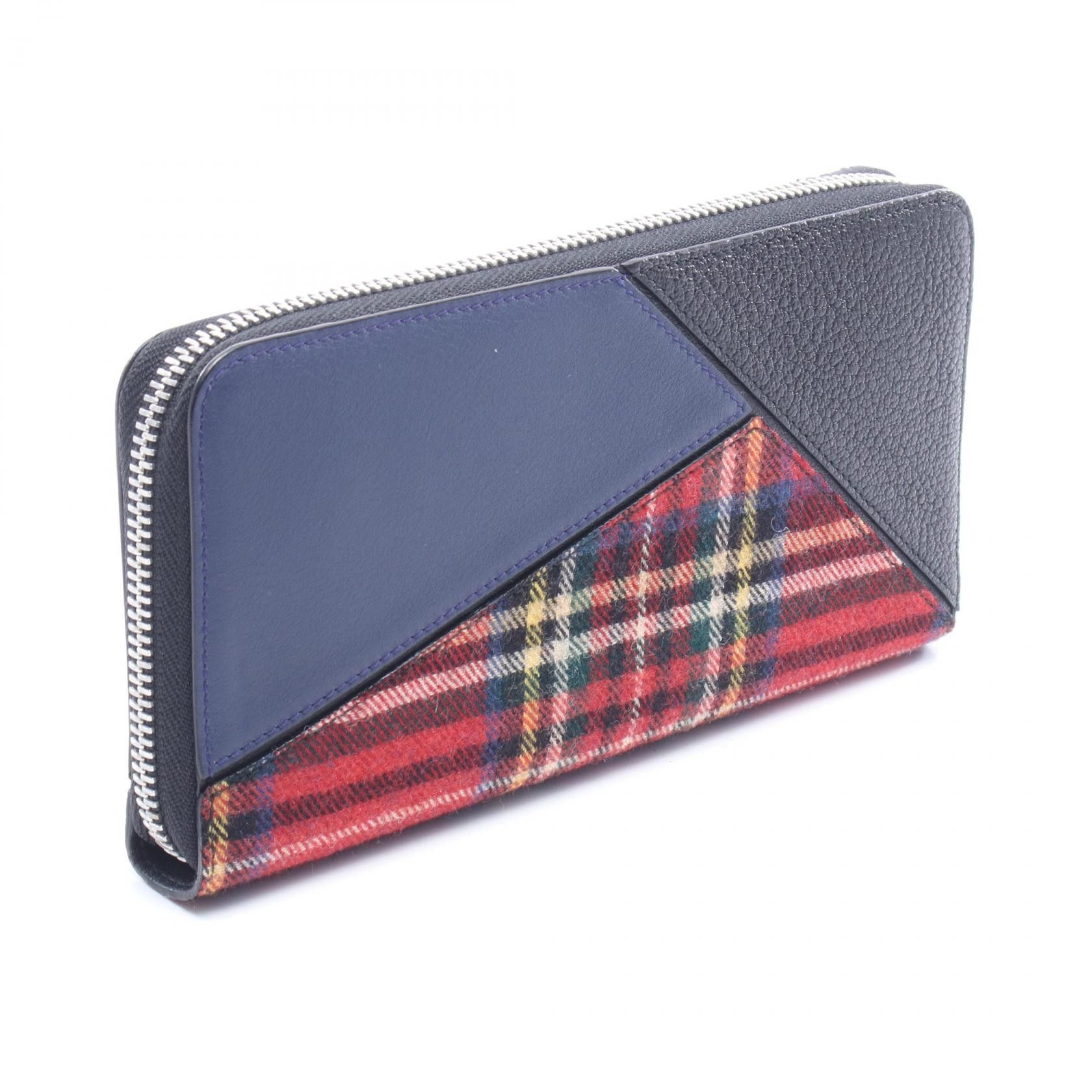 Loewe Loewe Loewe Puzzle Around Wallet Leather Fabric Long Zipper Wallet Leather Long Wallet DUTY FREE for USA Size ONE SIZE - 2 Thumbnail