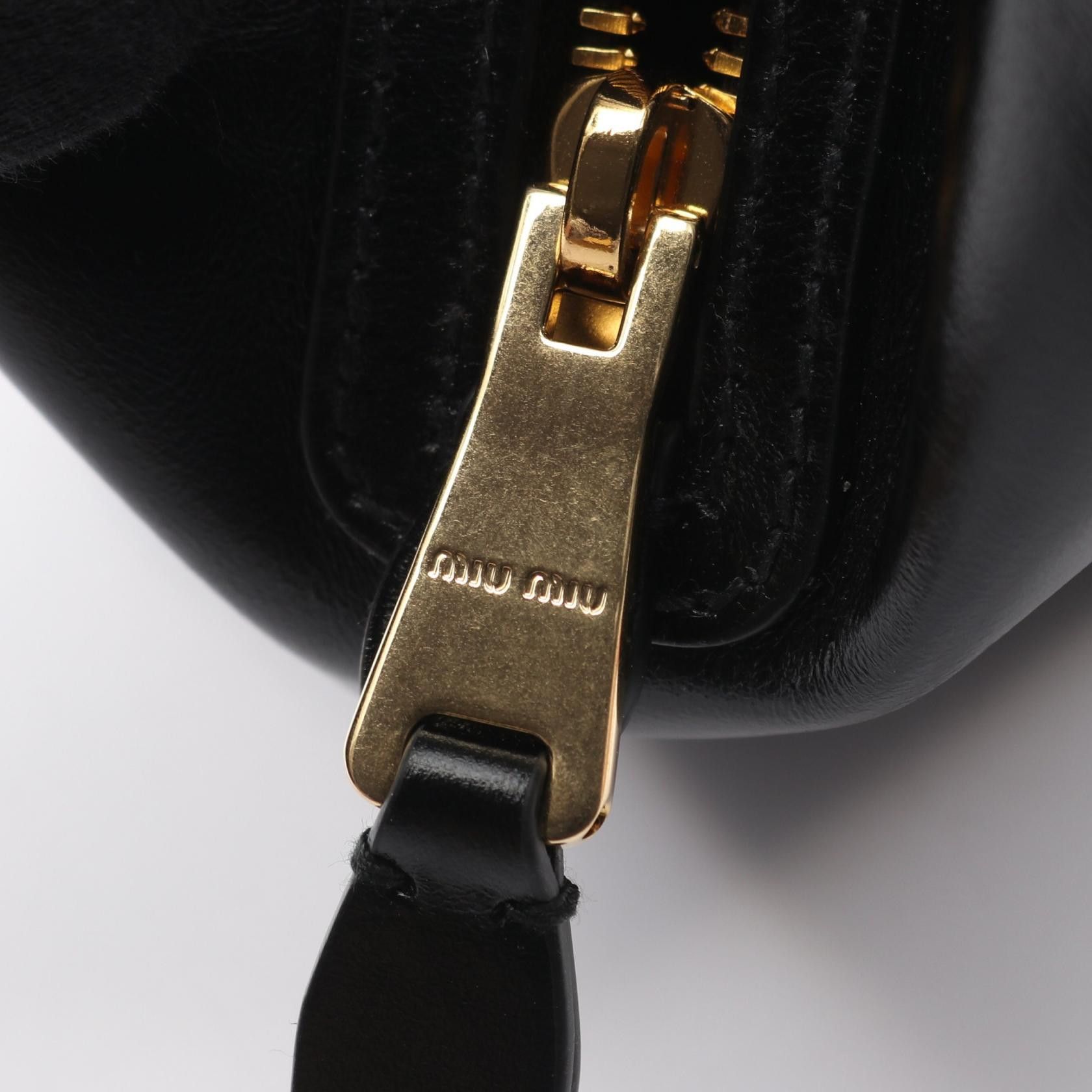 Miu Miu Miu Miu Miu Miu SOFTY SHINE Leather Handbag Leather Handbag 5BB182 DUTY FREE for USA Size ONE SIZE - 7 Thumbnail