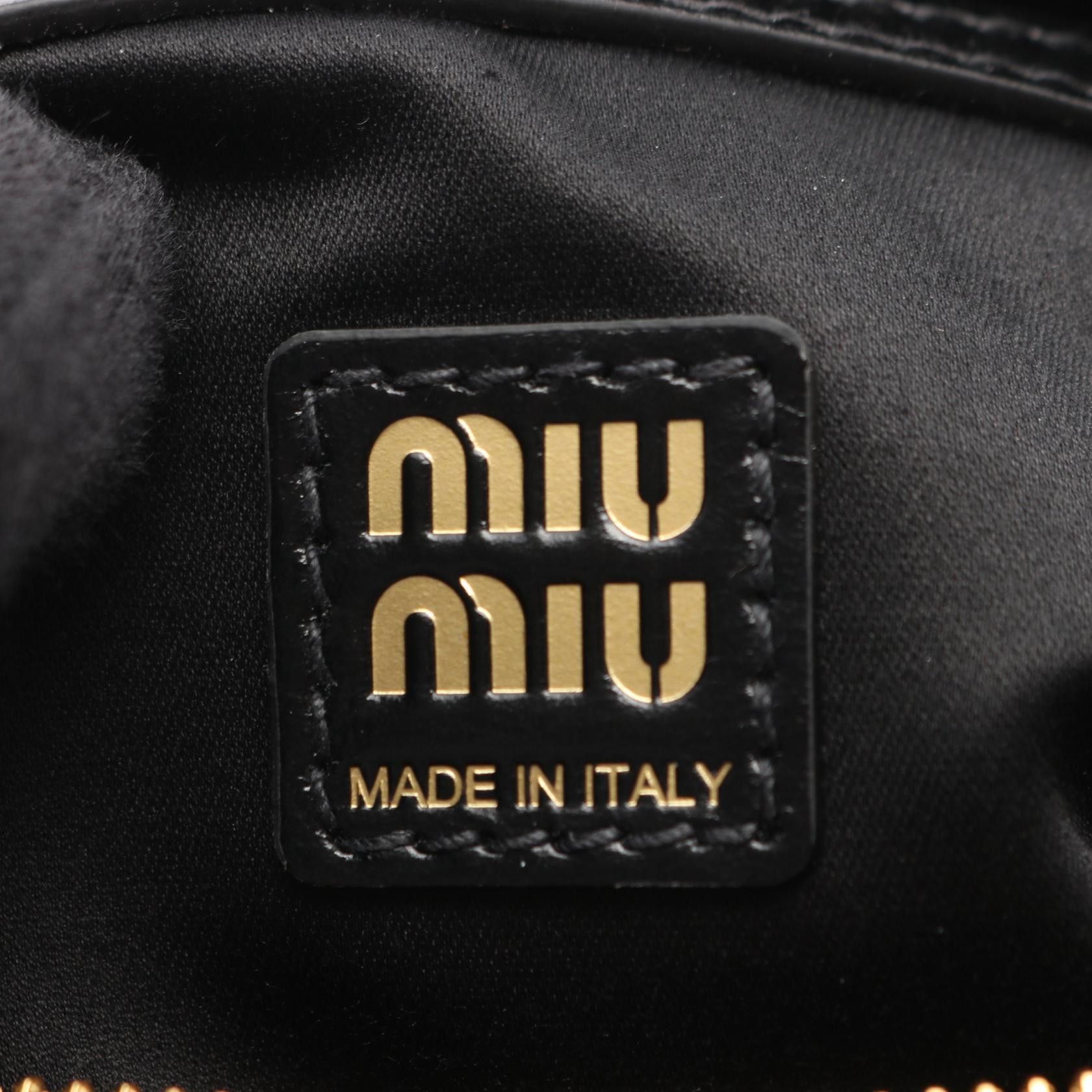 Miu Miu Miu Miu Miu Miu SOFTY SHINE Leather Handbag Leather Handbag 5BB182 DUTY FREE for USA Size ONE SIZE - 4 Thumbnail