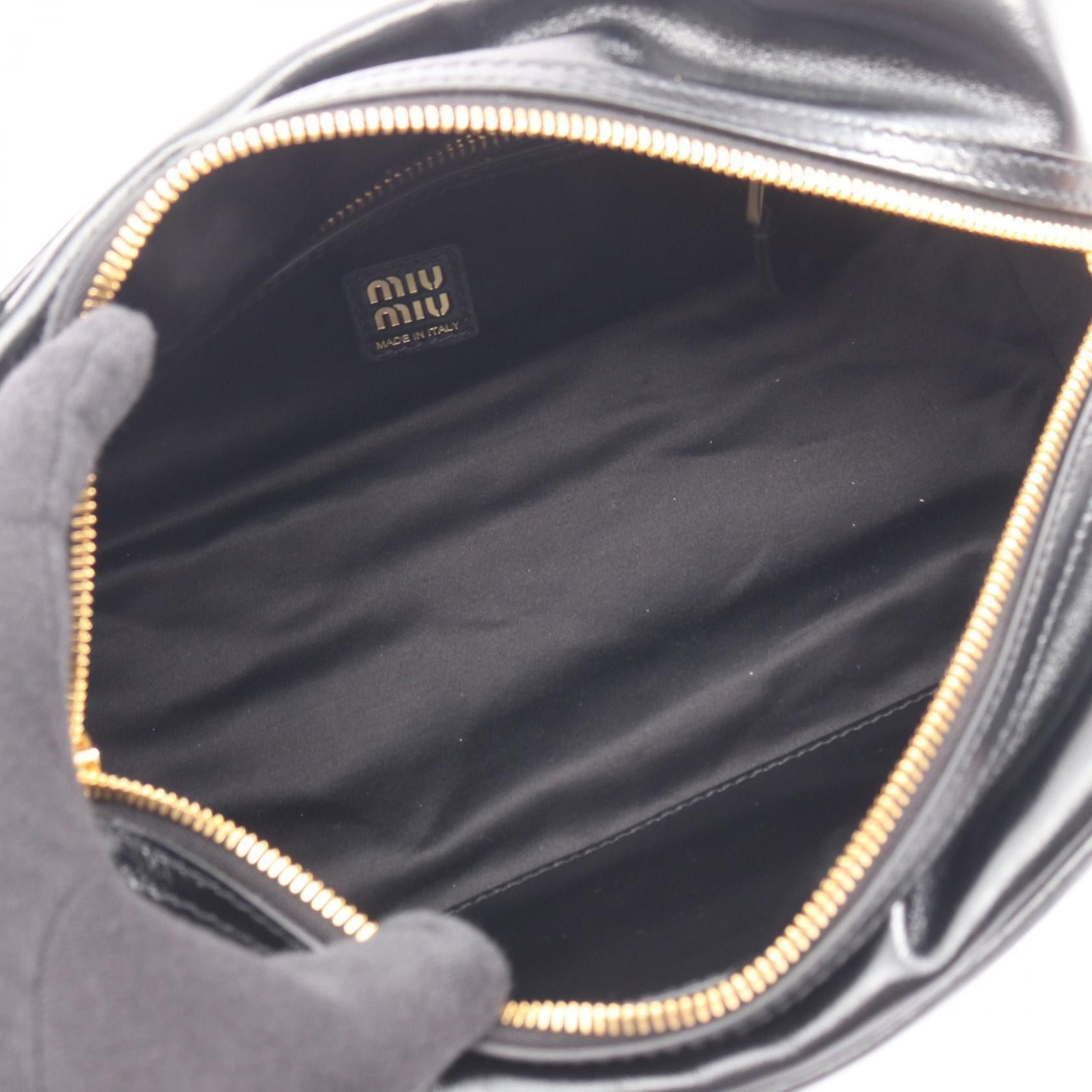Miu Miu Miu Miu Miu Miu SOFTY SHINE Leather Handbag Leather Handbag 5BB182 DUTY FREE for USA Size ONE SIZE - 3 Thumbnail