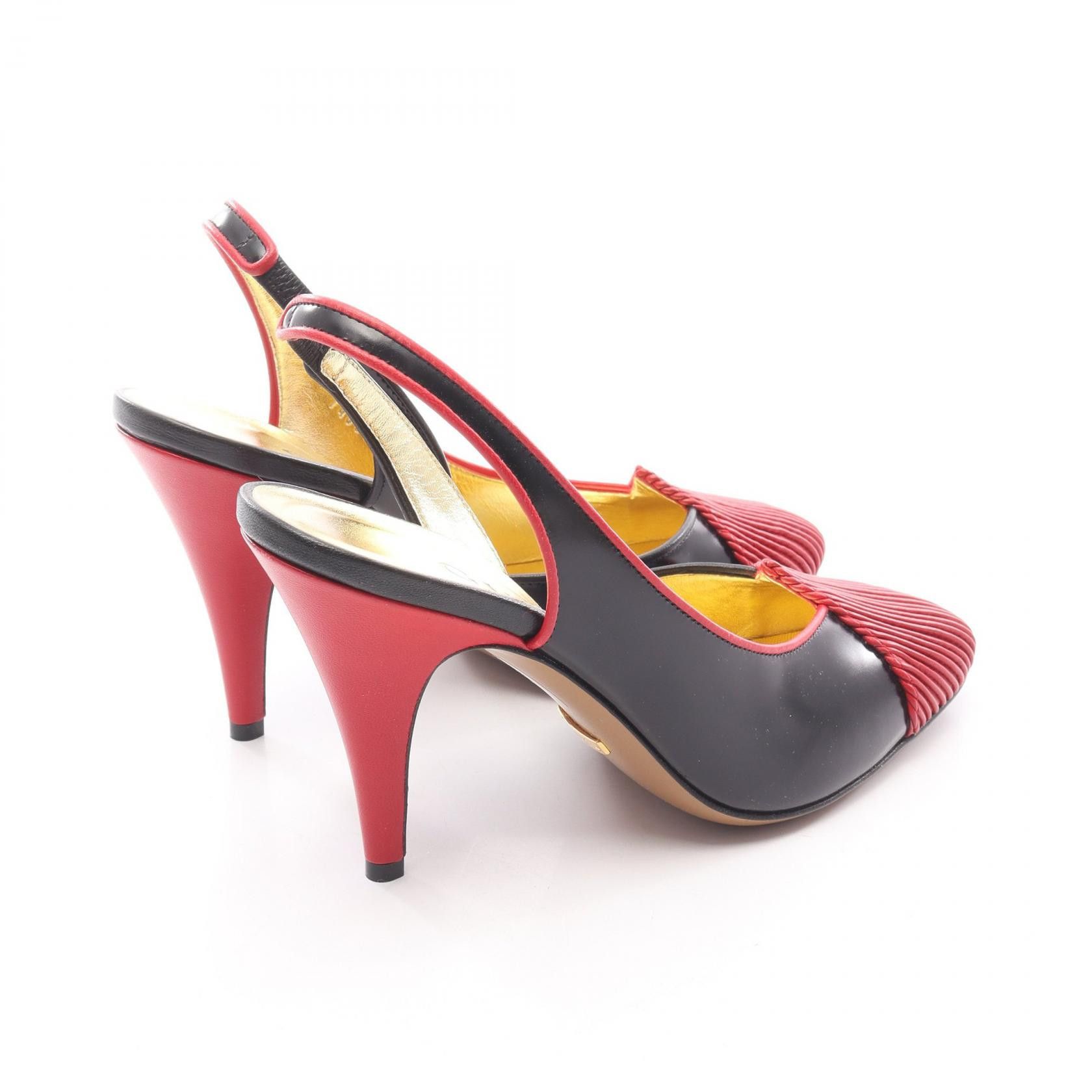 Gucci Gucci Gucci Slingback Leather Pumps Leather Shoes 740058 DUTY FREE for USA Size ONE SIZE - 2 Thumbnail