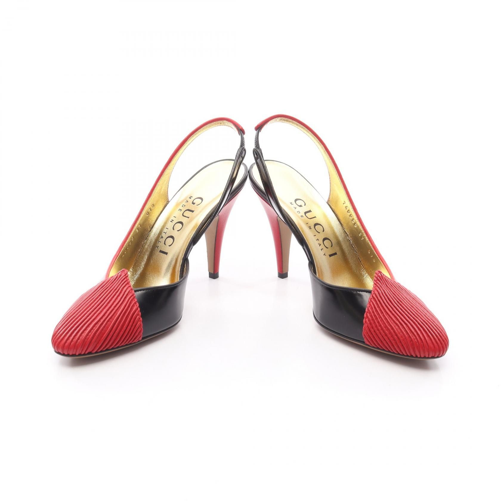 Gucci Gucci Gucci Slingback Leather Pumps Leather Shoes 740058 DUTY FREE for USA Size ONE SIZE - 3 Thumbnail