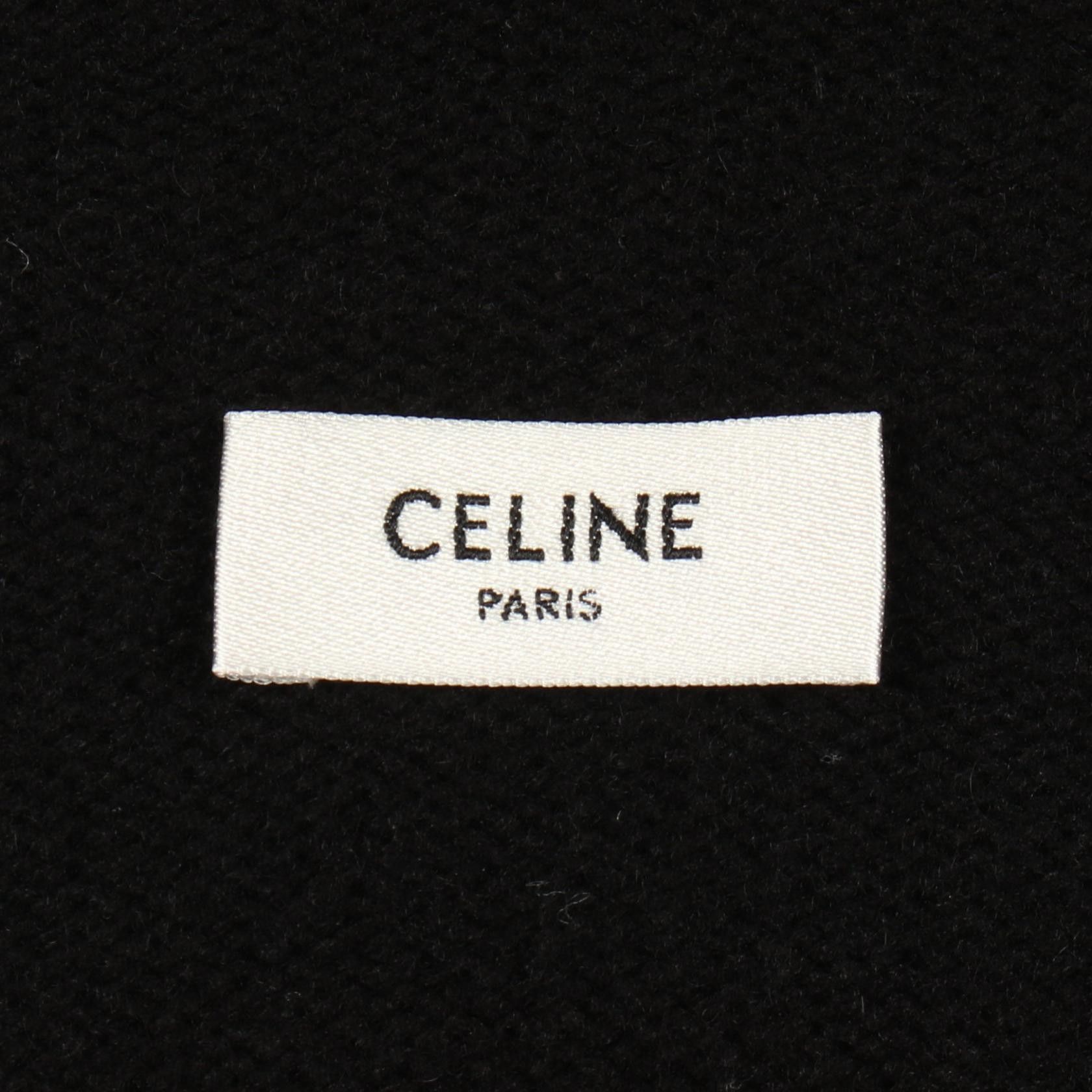 Celine Celine Celine Logo Wool Cashmere Knit Hoodie Textile Sweatshirts & Hoodies 2A77O402P DUTY FREE for USA Size ONE SIZE - 3 Thumbnail