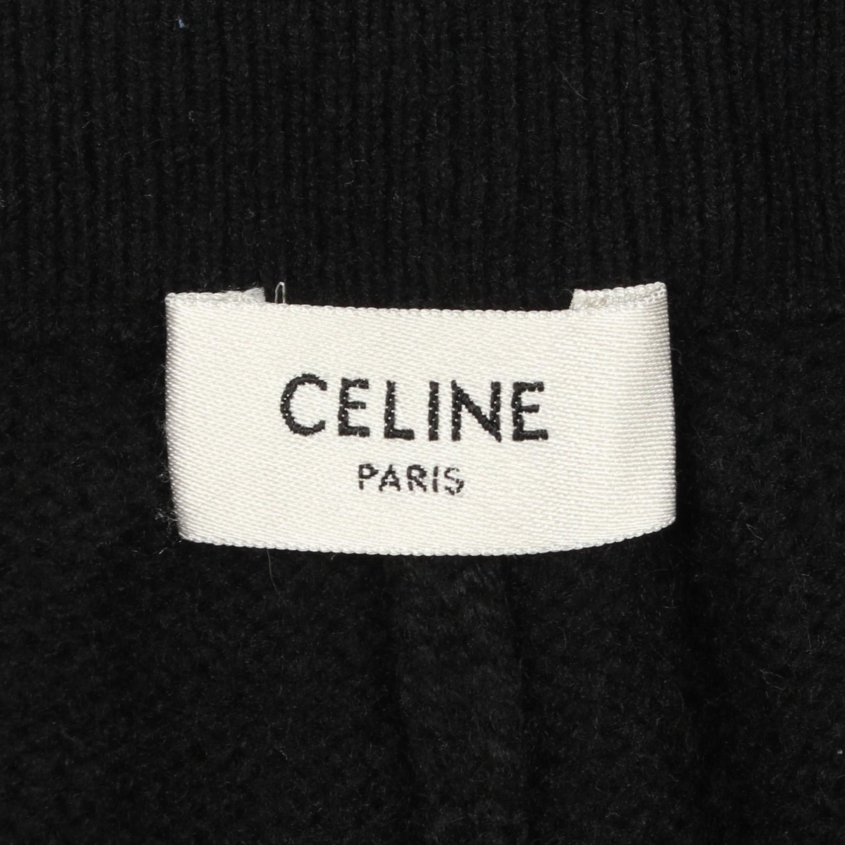 Celine Celine CELINE Logo Wool Cashmere Pants Textile Bottoms 2A54Q402P DUTY FREE for USA Size ONE SIZE - 3 Thumbnail
